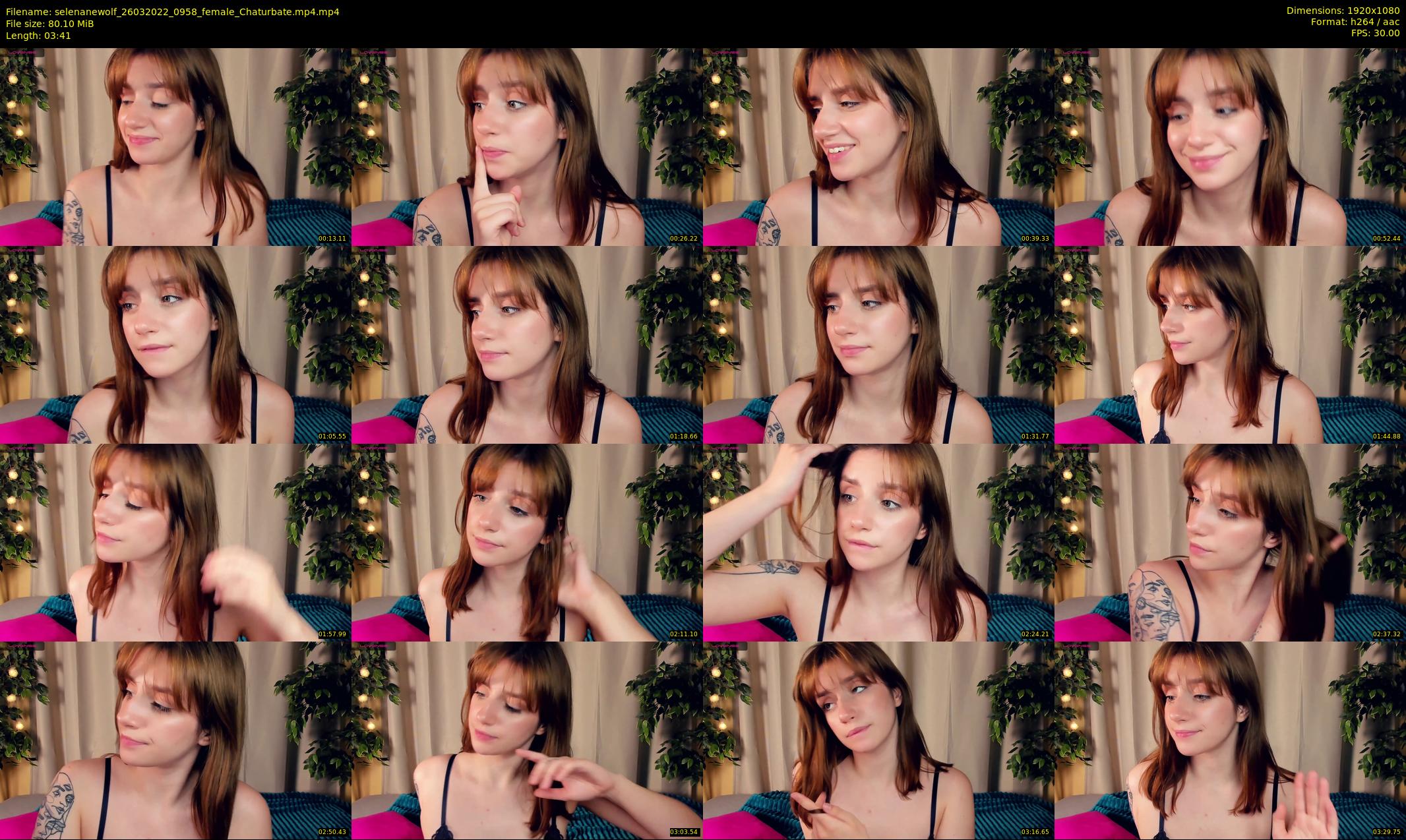 selenanewolf — 4 minute Chaturbate couple cam show recording, 1080p, Mar 26, 2022