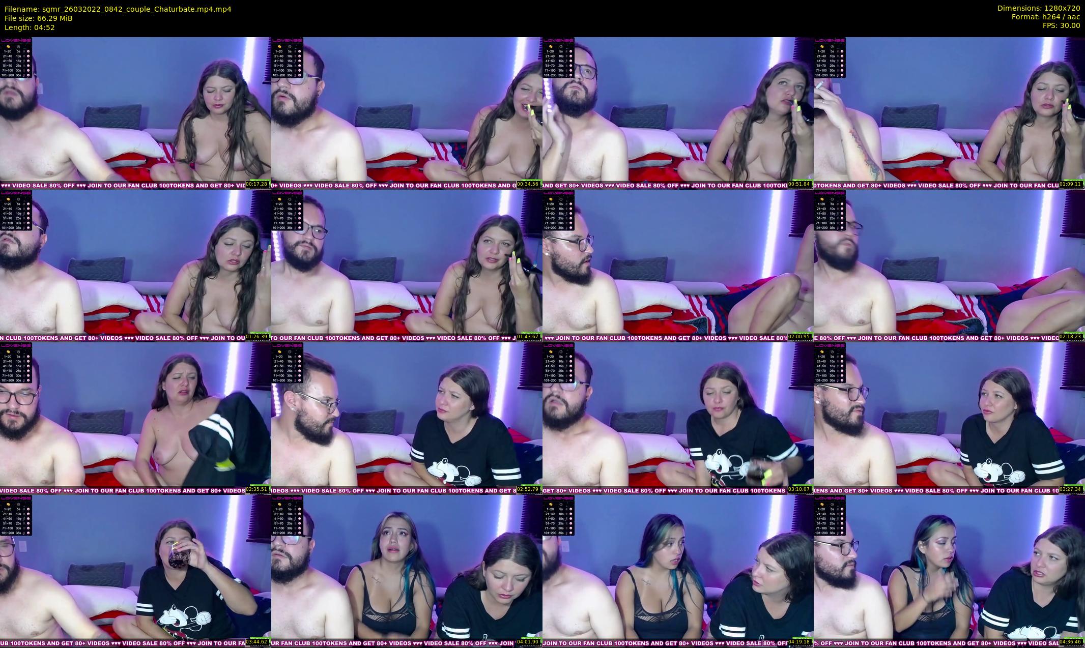 sgmr — 5 minute Chaturbate couple cam show recording, 720p, Mar 26, 2022