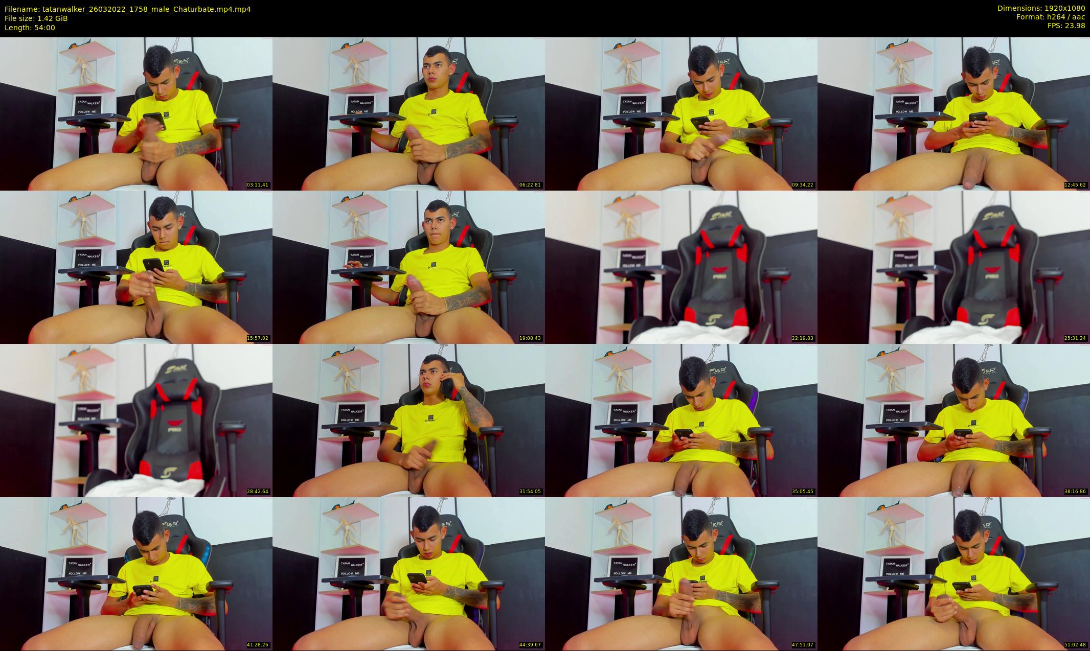 tatanwalker — 54 minute Chaturbate male cam show recording, 1080p, Mar 26, 2022