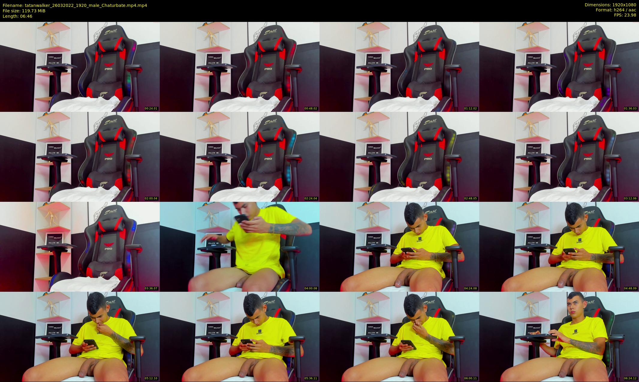 tatanwalker — 7 minute Chaturbate male cam show recording, 1080p, Mar 26, 2022
