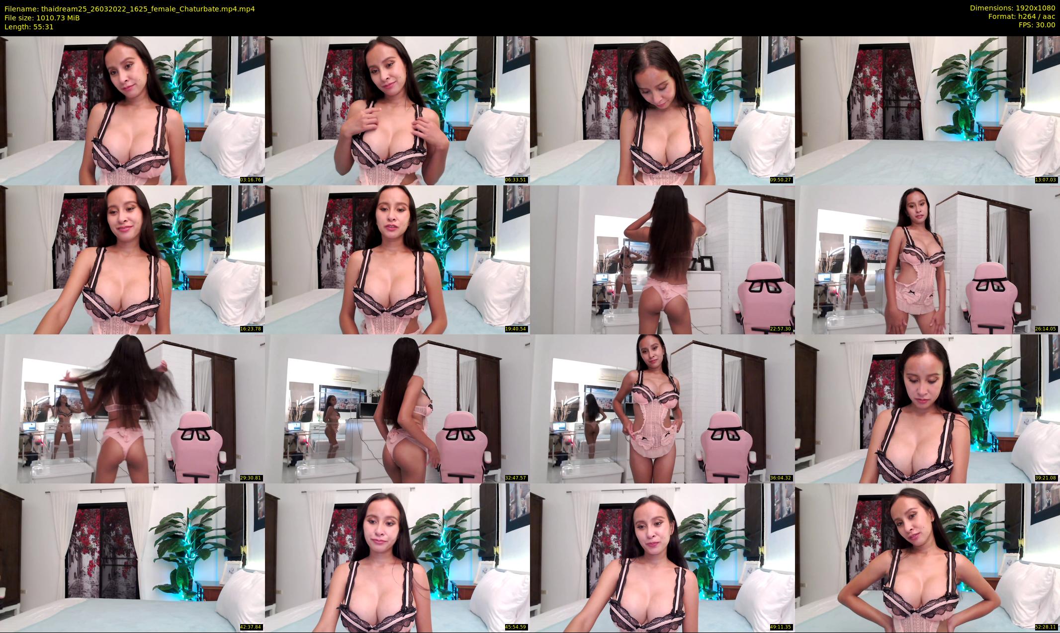 thaidream25 — 56 minute Chaturbate female cam show recording, 1080p, Mar 26, 2022