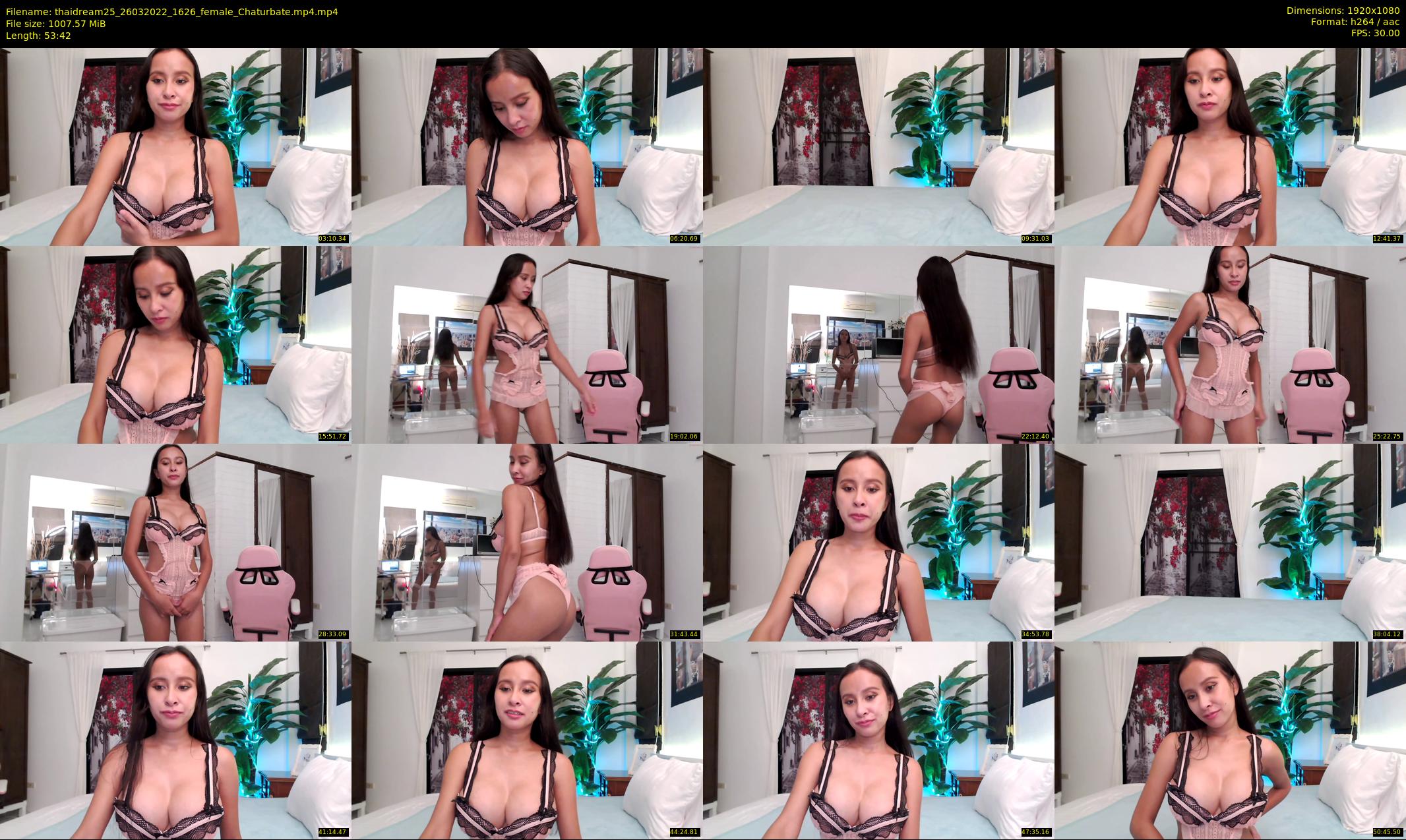 thaidream25 — 54 minute Chaturbate female cam show recording, 1080p, Mar 26, 2022