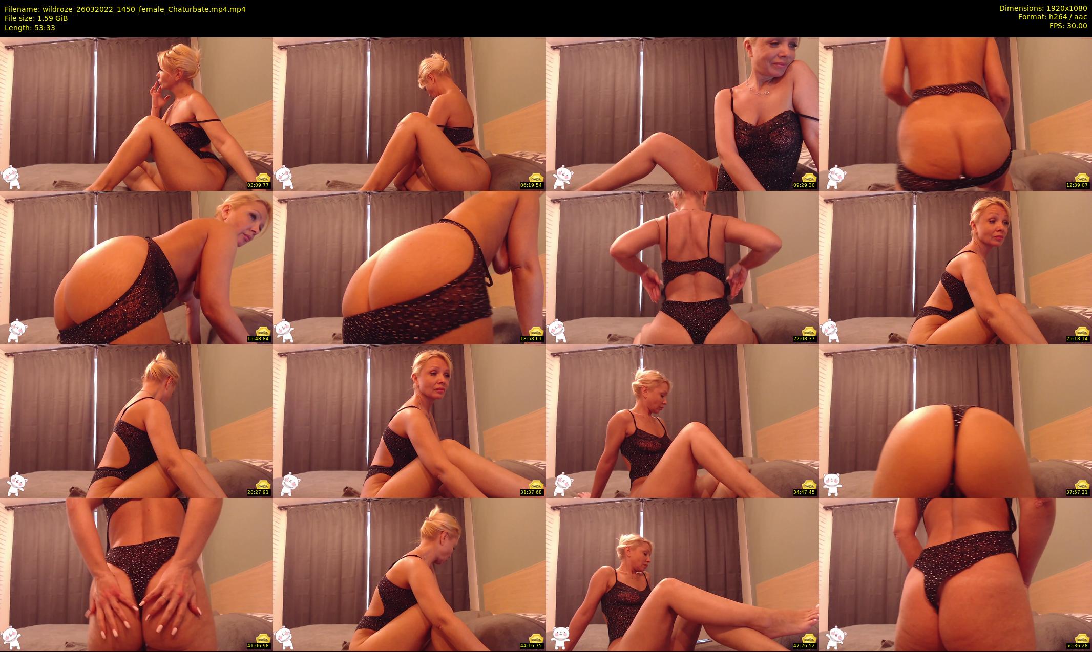 wildroze — 54 minute Chaturbate female cam show recording, 1080p, Mar 26, 2022
