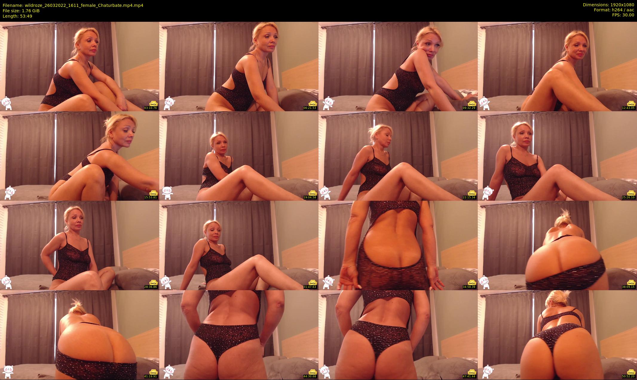 wildroze — 54 minute Chaturbate female cam show recording, 1080p, Mar 26, 2022