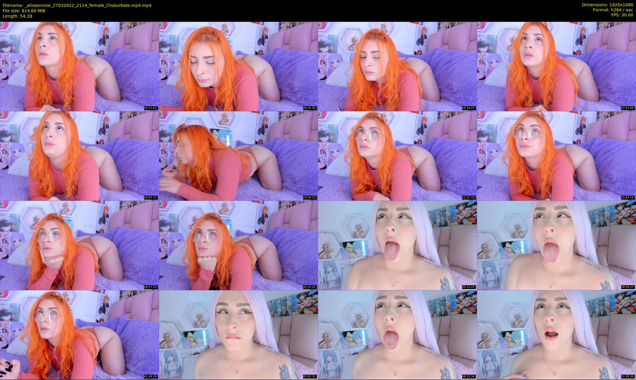 _alissonrose — 55 minute Chaturbate female cam show recording, 1080p, Mar 27, 2022