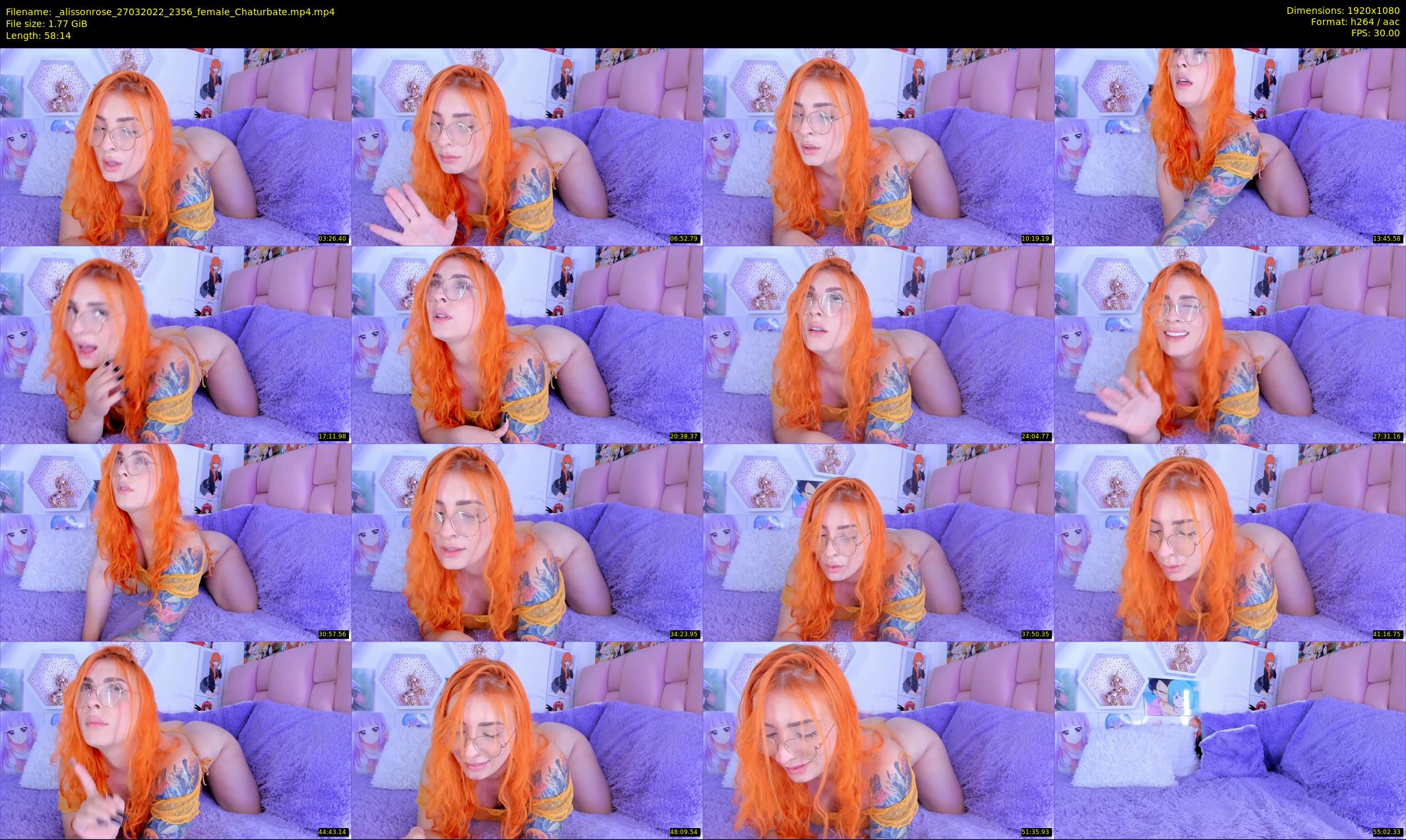 _alissonrose — 59 minute Chaturbate female cam show recording, 1080p, Mar 27, 2022
