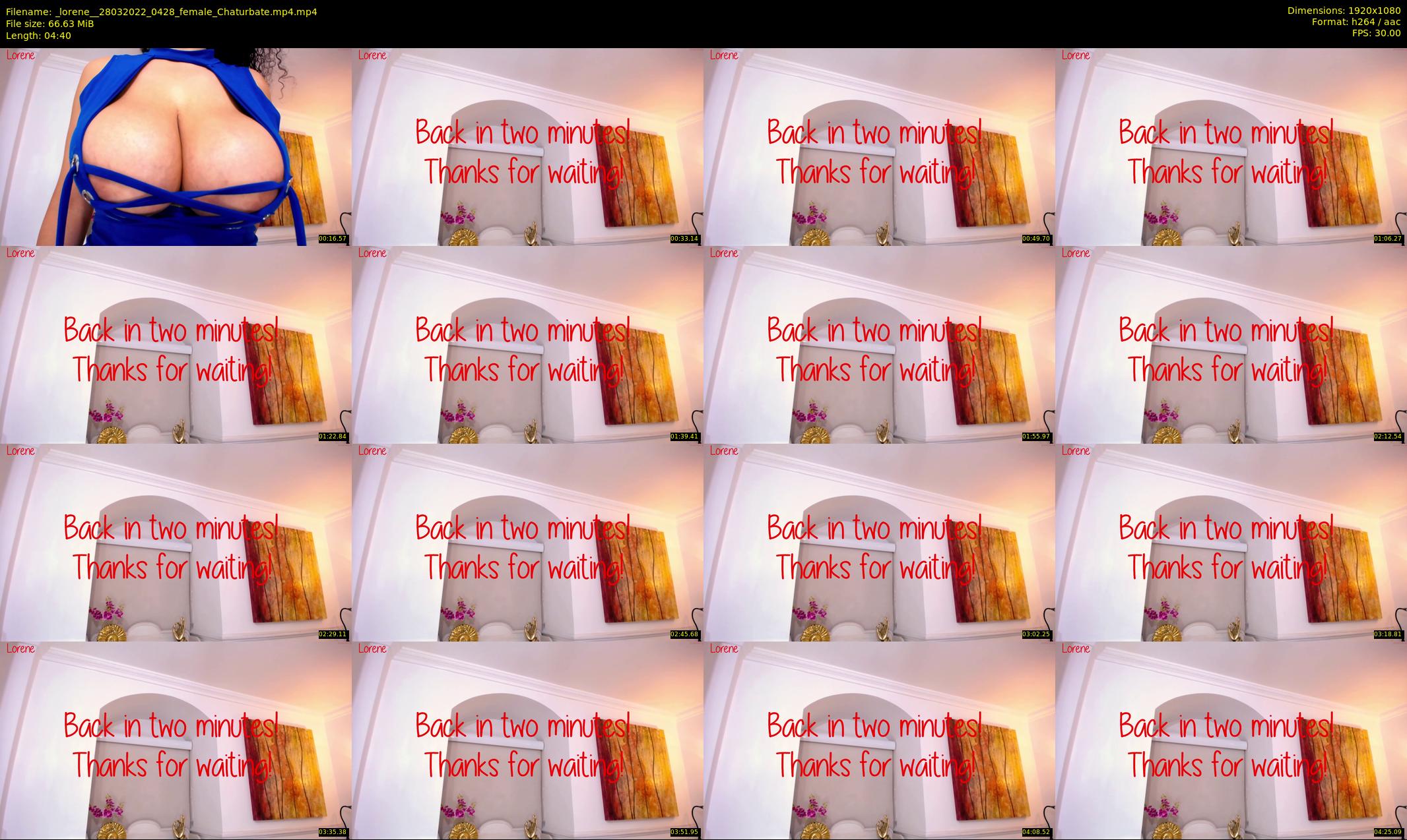 _lorene_ — 5 minute Chaturbate female cam show recording, 1080p, Mar 28, 2022