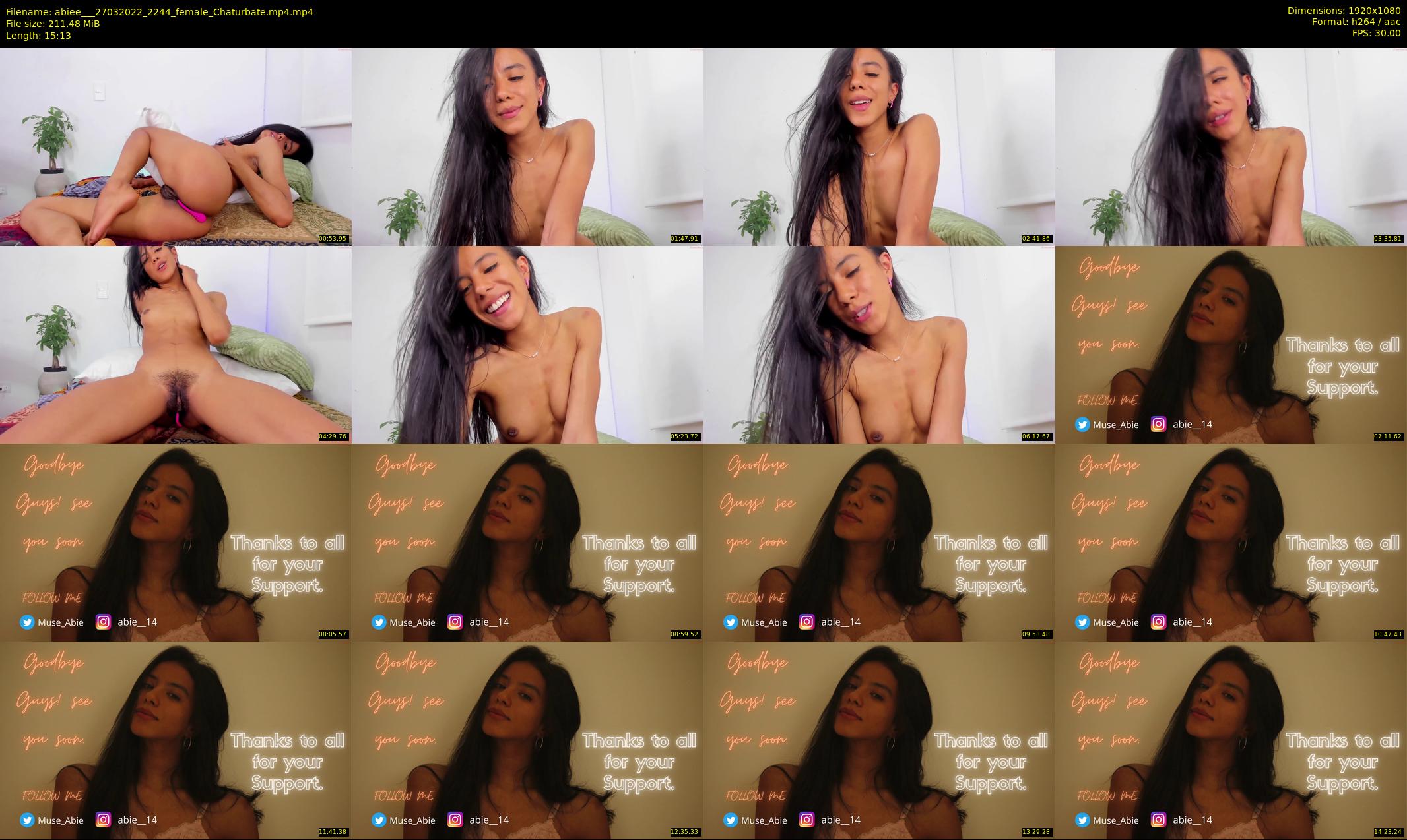 abiee__ — 16 minute Chaturbate female cam show recording, 1080p, Mar 27, 2022