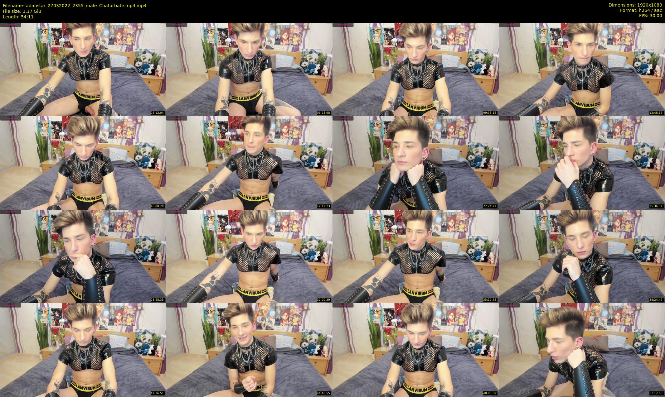 adanstar — 55 minute Chaturbate male cam show recording, 1080p, Mar 27, 2022