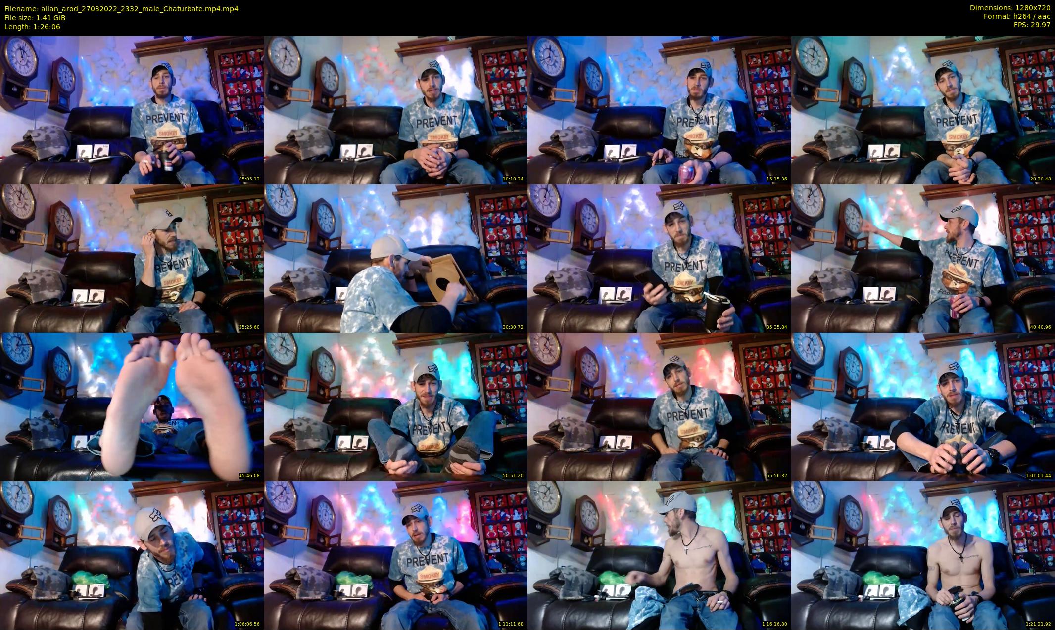 allan_arod — 87 minute Chaturbate male cam show recording, 720p, Mar 27, 2022