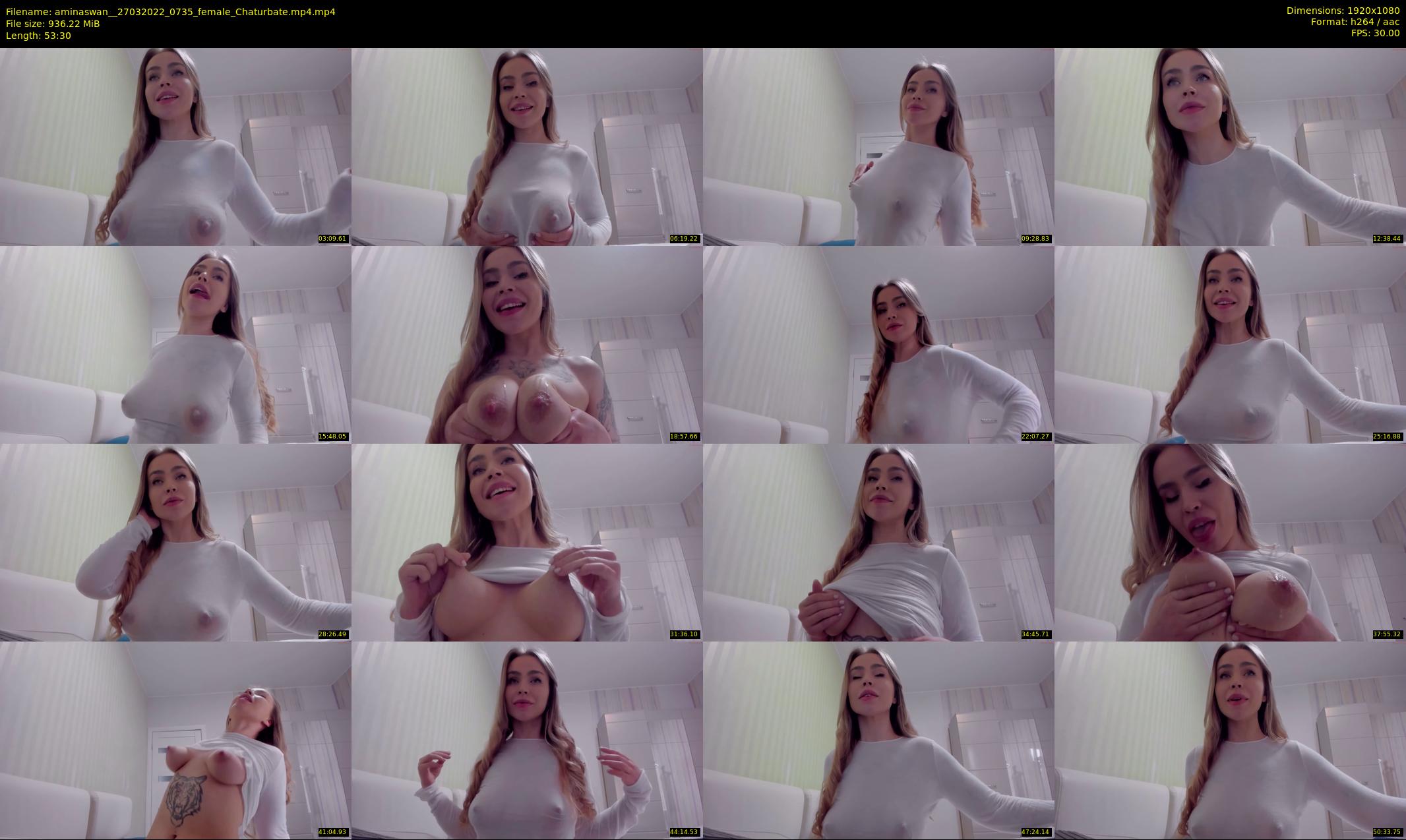 aminaswan_ — 54 minute Chaturbate female cam show recording, 1080p, Mar 27, 2022