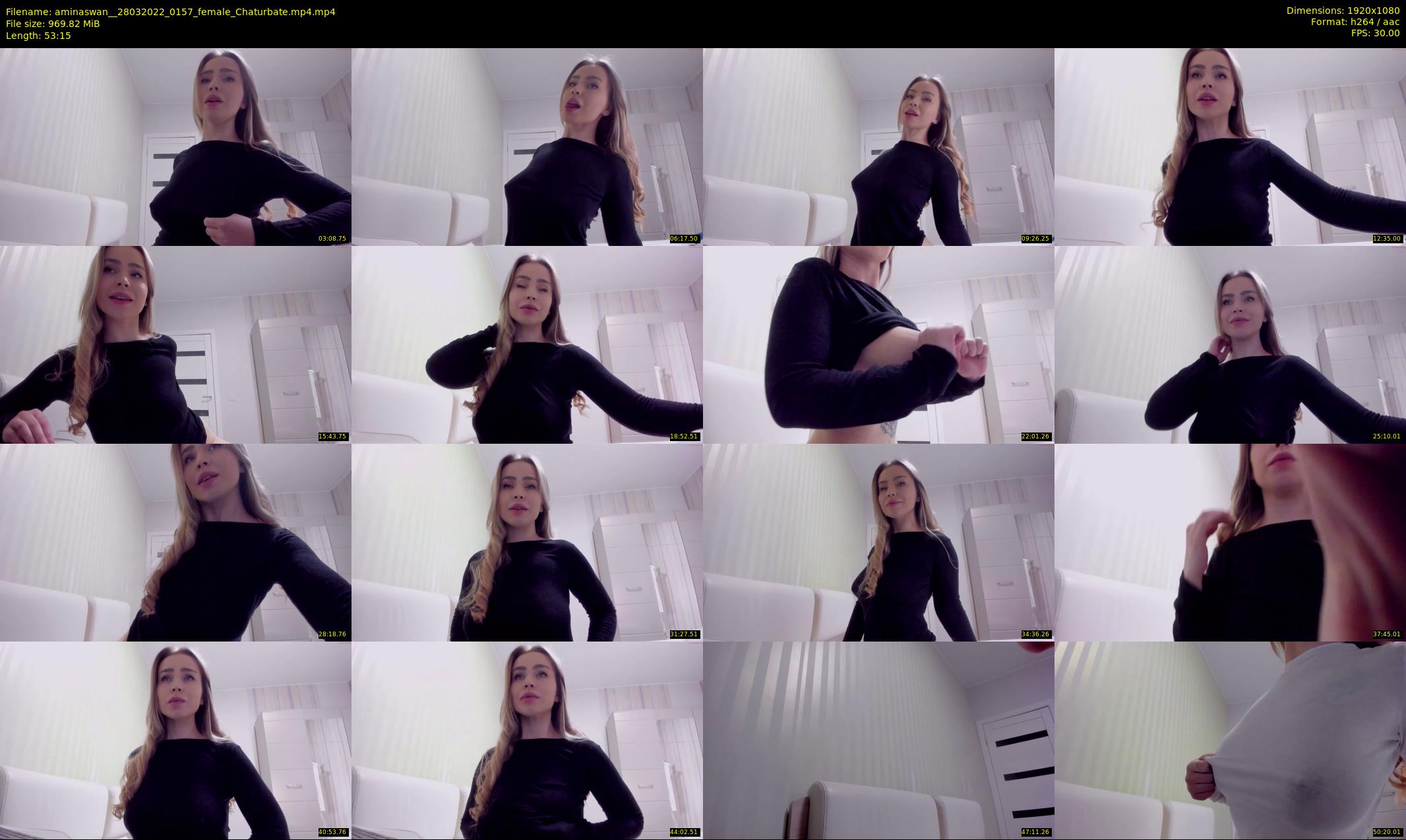 aminaswan_ — 54 minute Chaturbate female cam show recording, 1080p, Mar 28, 2022