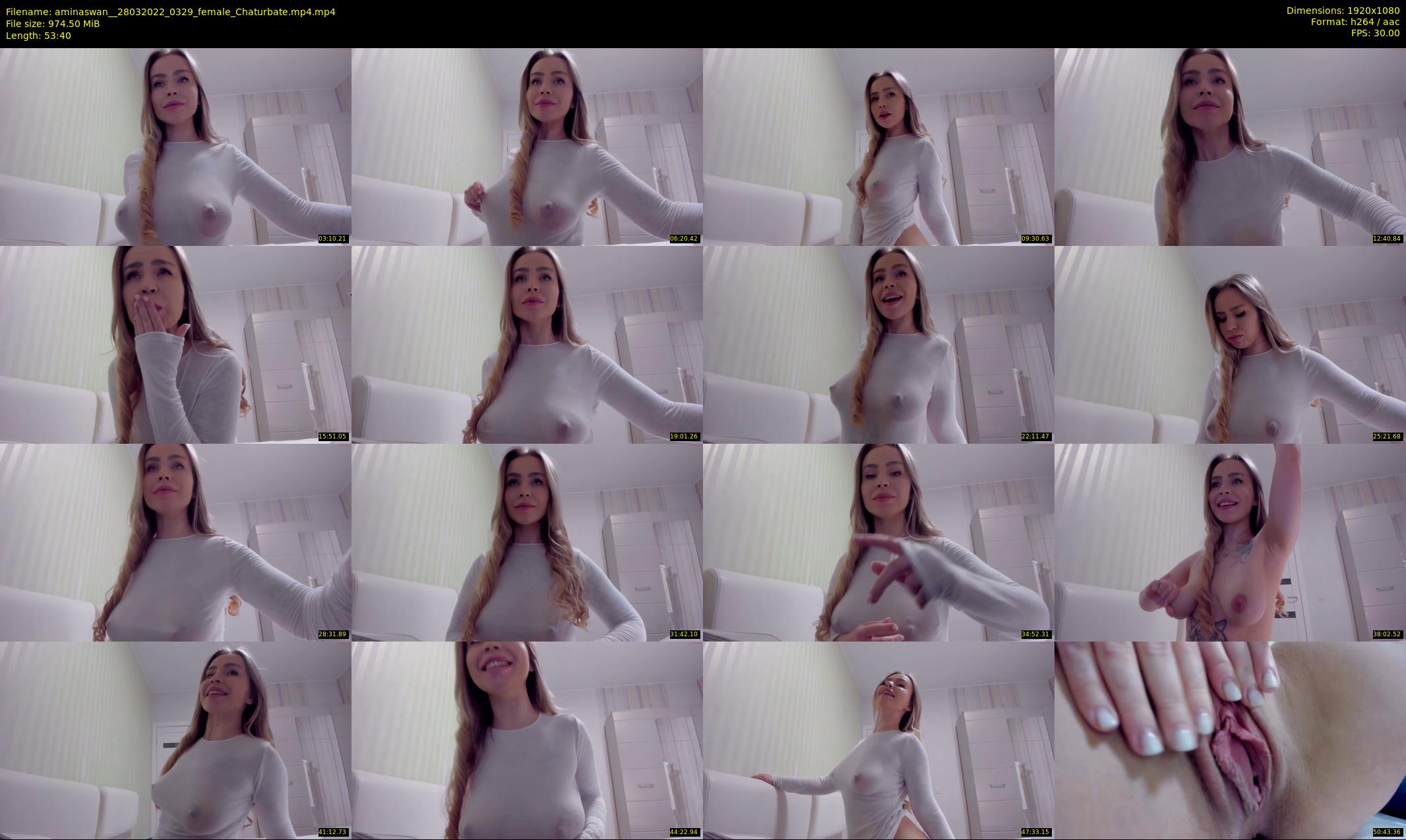 aminaswan_ — 54 minute Chaturbate female cam show recording, 1080p, Mar 28, 2022