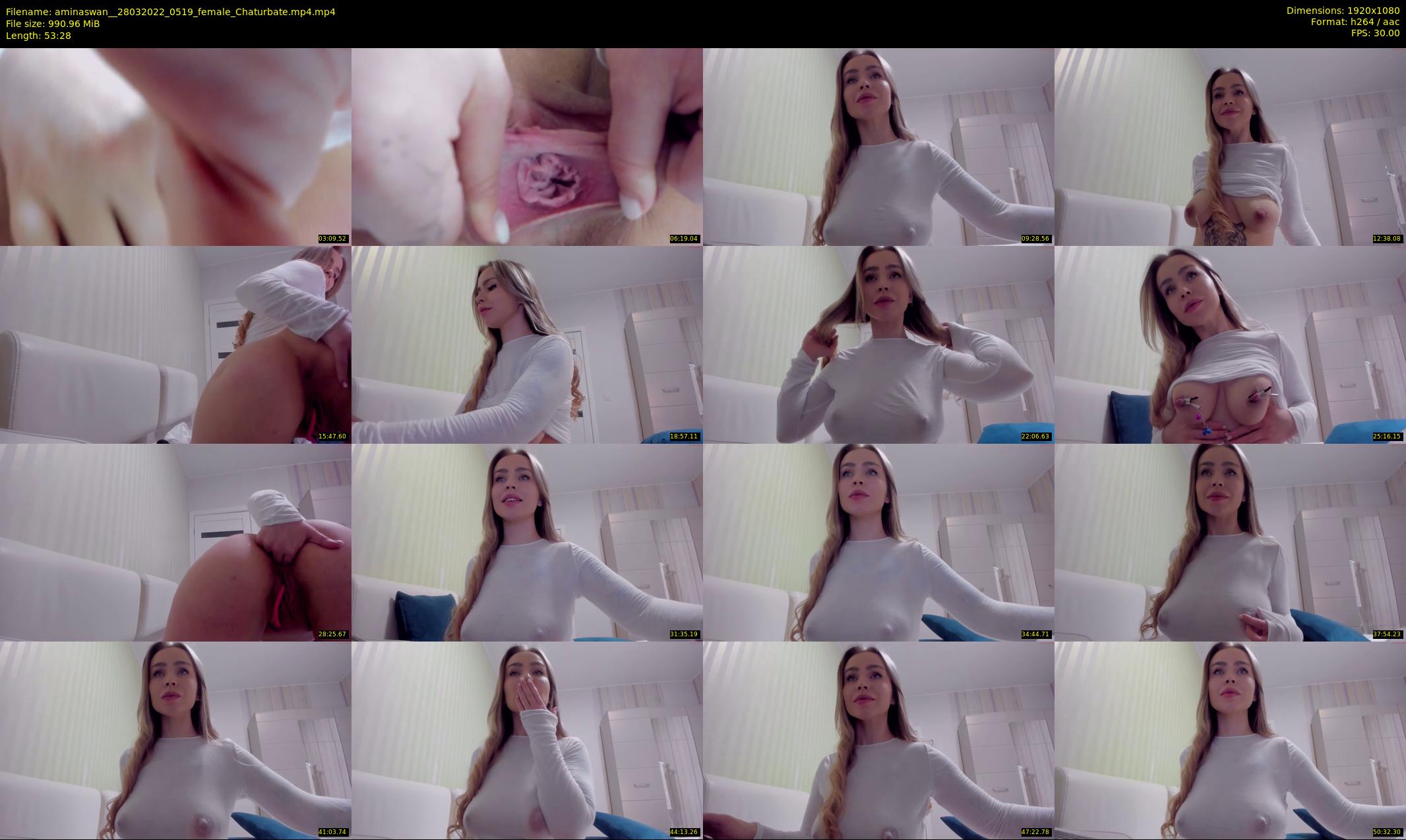aminaswan_ — 54 minute Chaturbate female cam show recording, 1080p, Mar 28, 2022