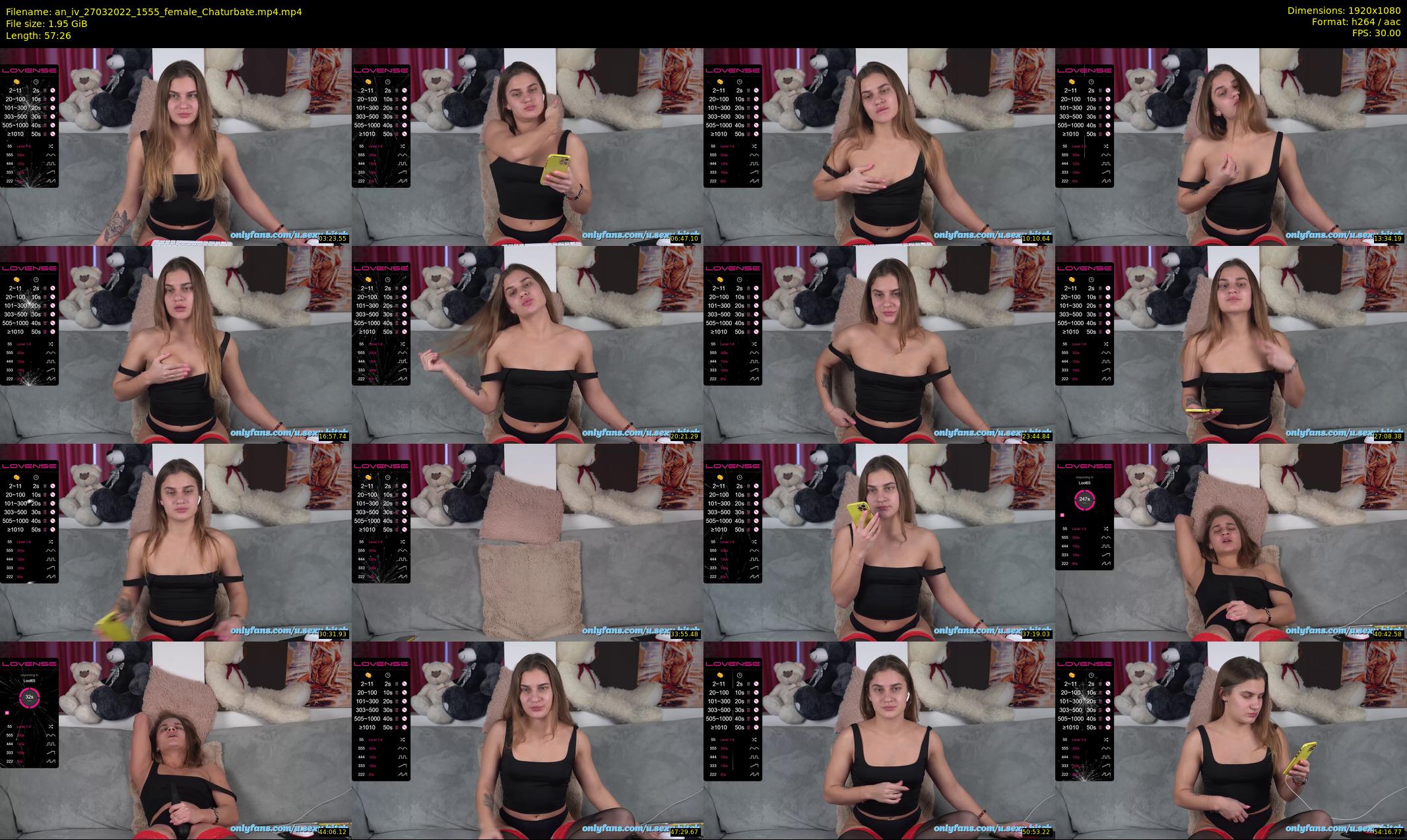 an_iv — 58 minute Chaturbate female cam show recording, 1080p, Mar 27, 2022