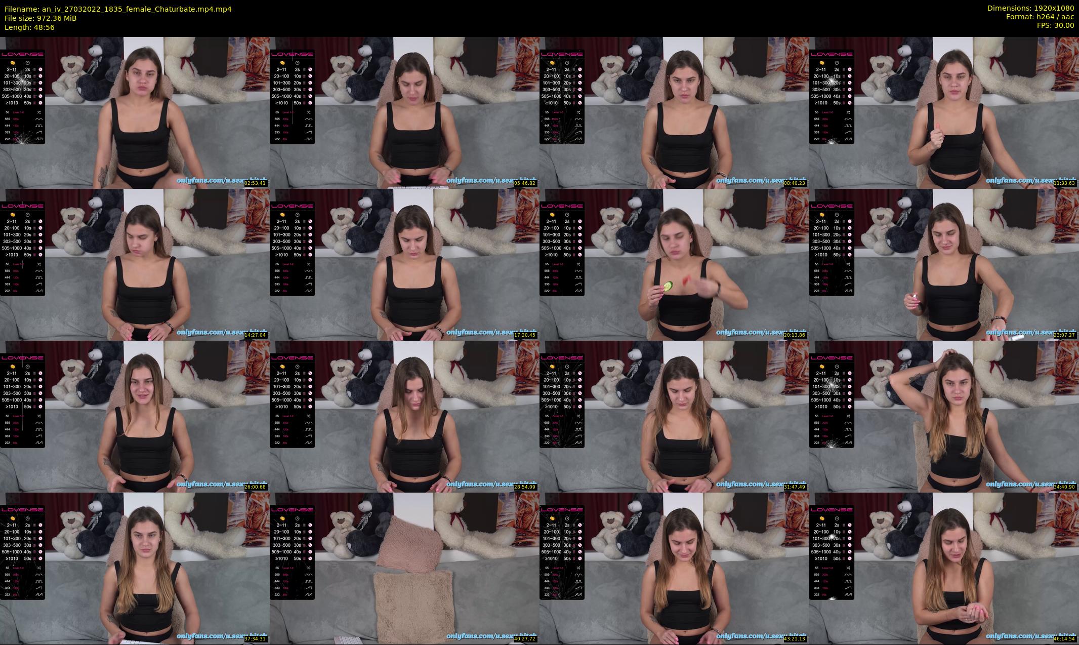 an_iv — 49 minute Chaturbate female cam show recording, 1080p, Mar 27, 2022