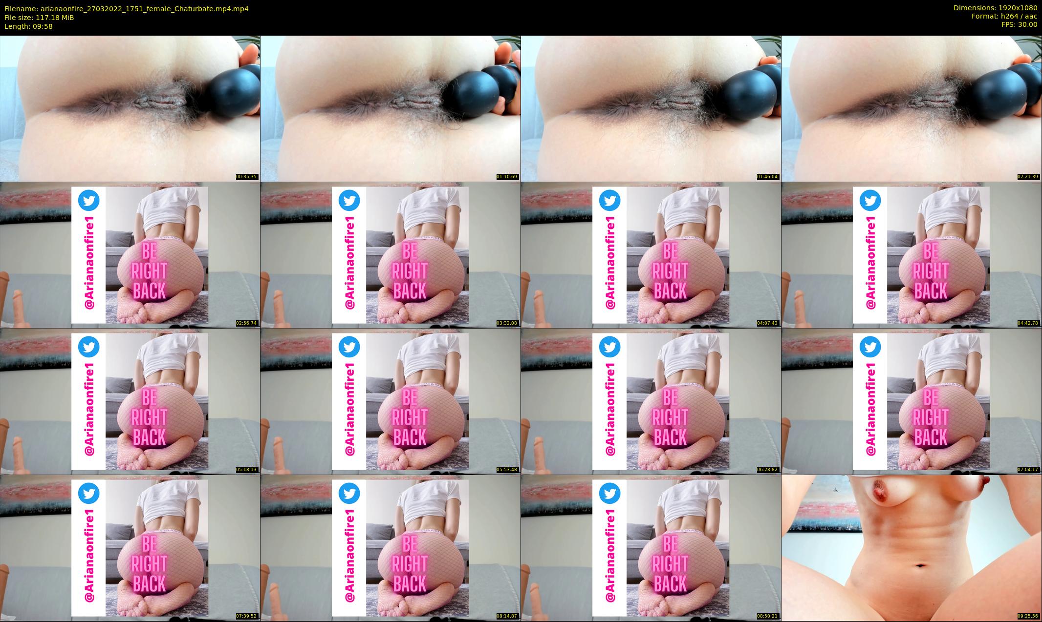 arianaonfire — 10 minute Chaturbate couple cam show recording, 1080p, Mar 27, 2022