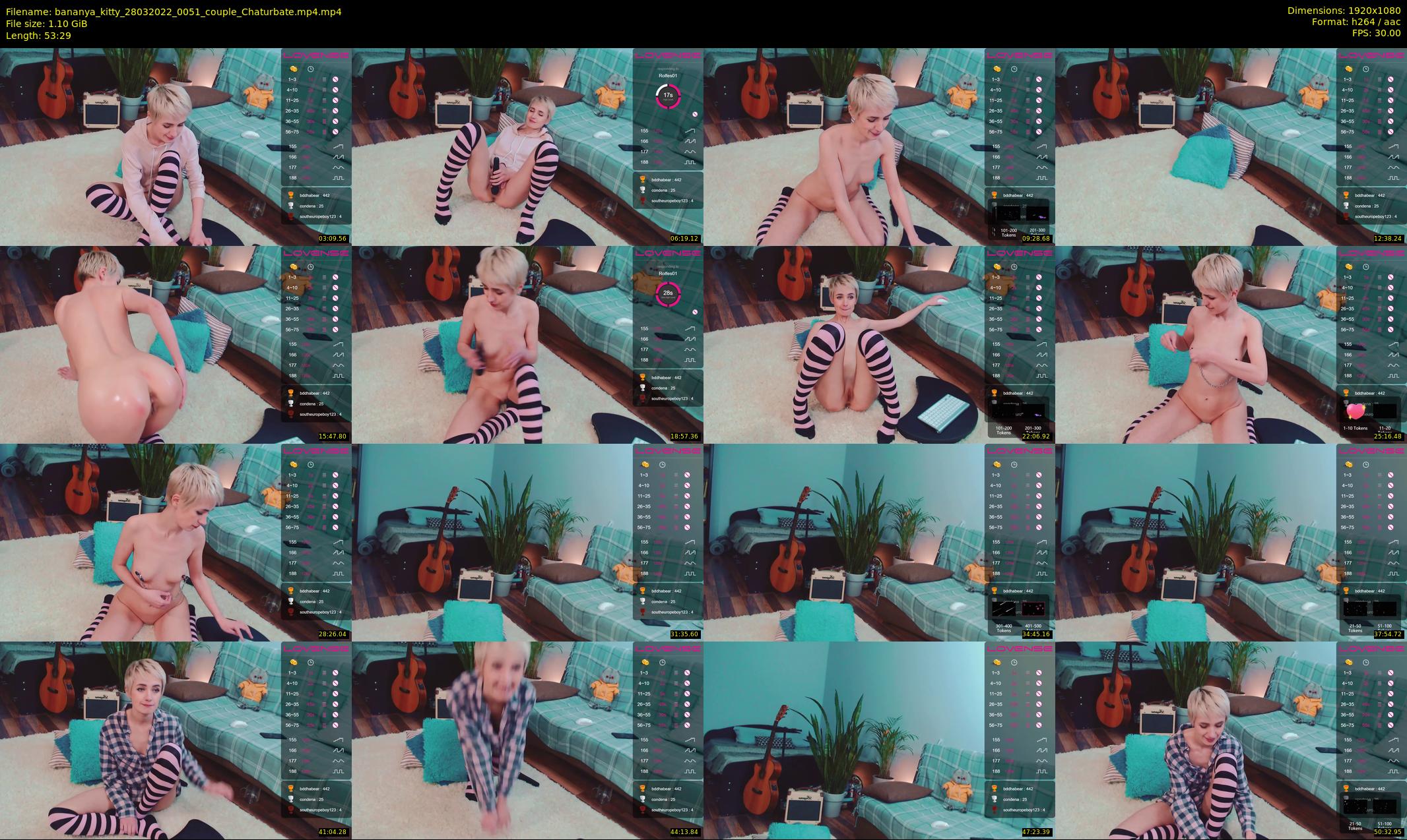 bananya_kitty — 54 minute Chaturbate couple cam show recording, 1080p, Mar 28, 2022