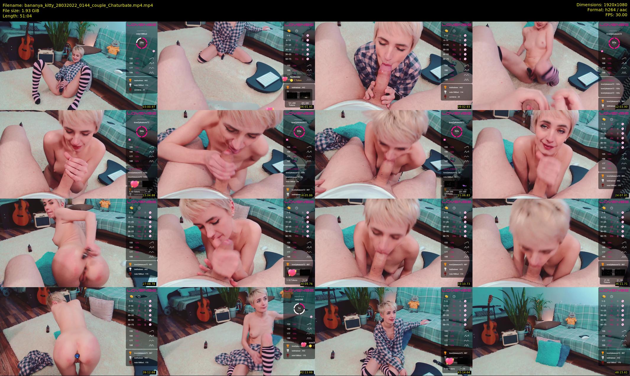 bananya_kitty — 52 minute Chaturbate couple cam show recording, 1080p, Mar 28, 2022