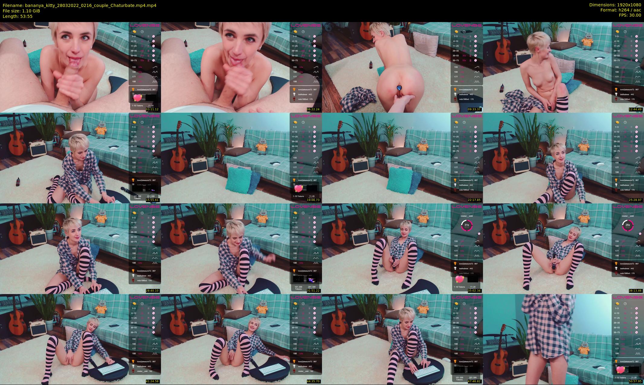 bananya_kitty — 54 minute Chaturbate couple cam show recording, 1080p, Mar 28, 2022