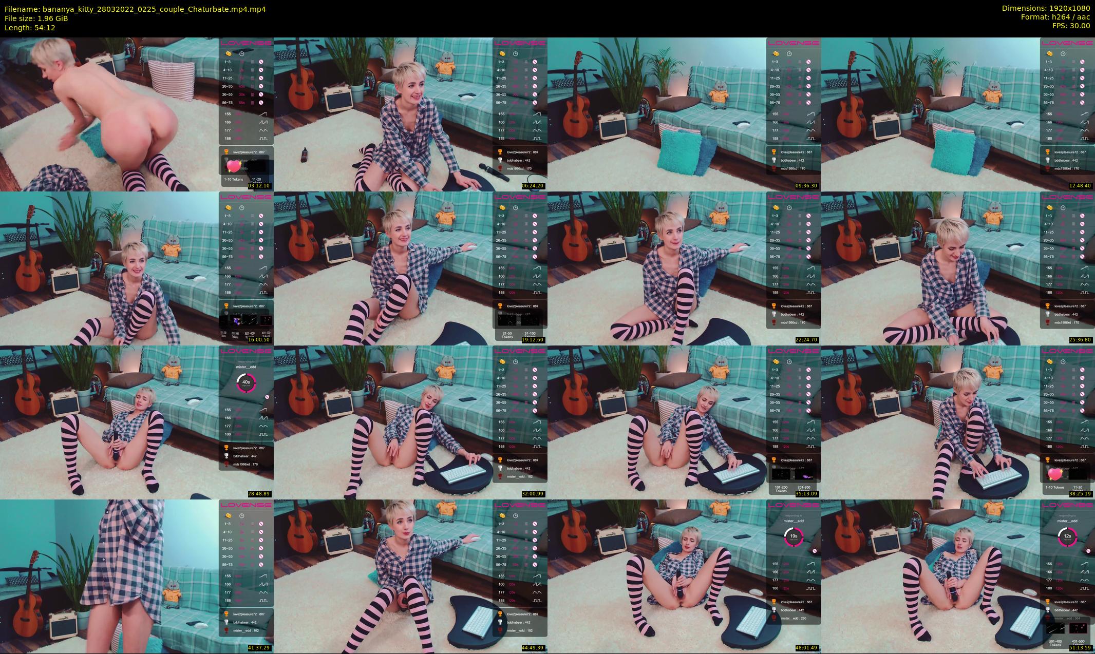 bananya_kitty — 55 minute Chaturbate couple cam show recording, 1080p, Mar 28, 2022