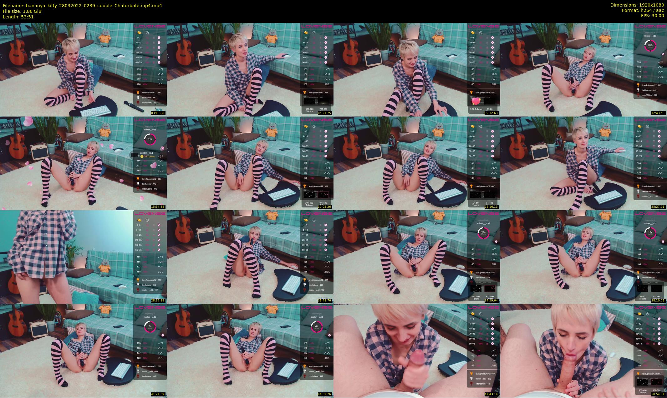 bananya_kitty — 54 minute Chaturbate couple cam show recording, 1080p, Mar 28, 2022
