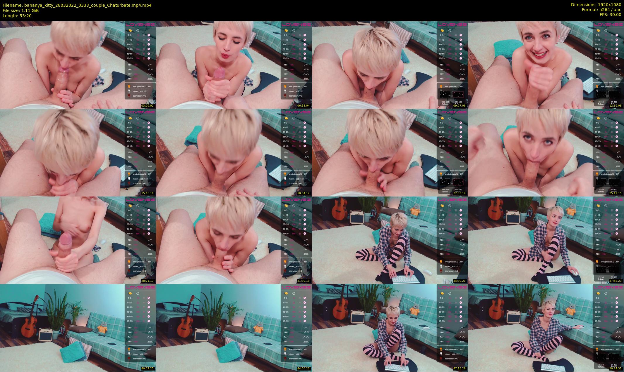 bananya_kitty — 54 minute Chaturbate couple cam show recording, 1080p, Mar 28, 2022