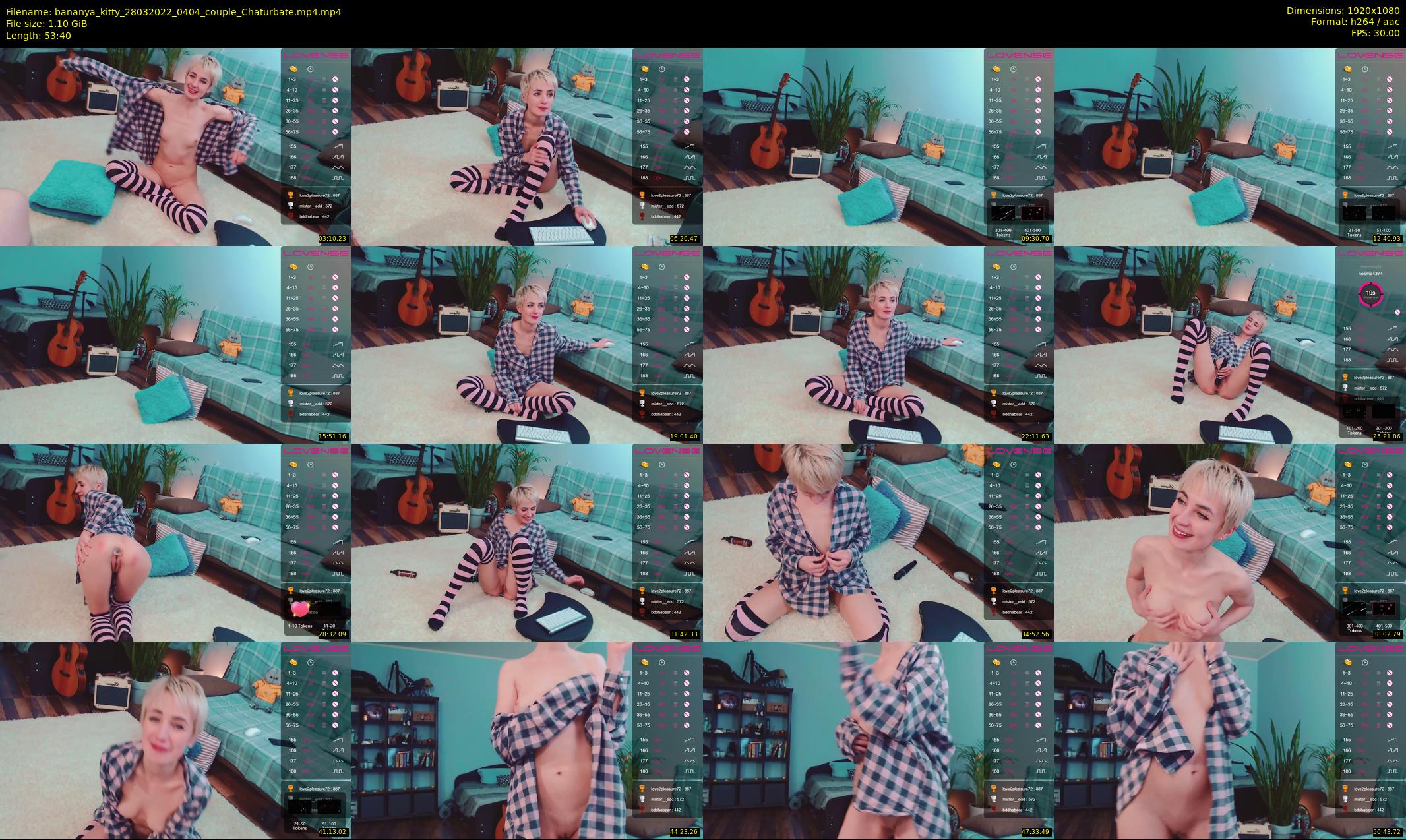 bananya_kitty — 54 minute Chaturbate couple cam show recording, 1080p, Mar 28, 2022