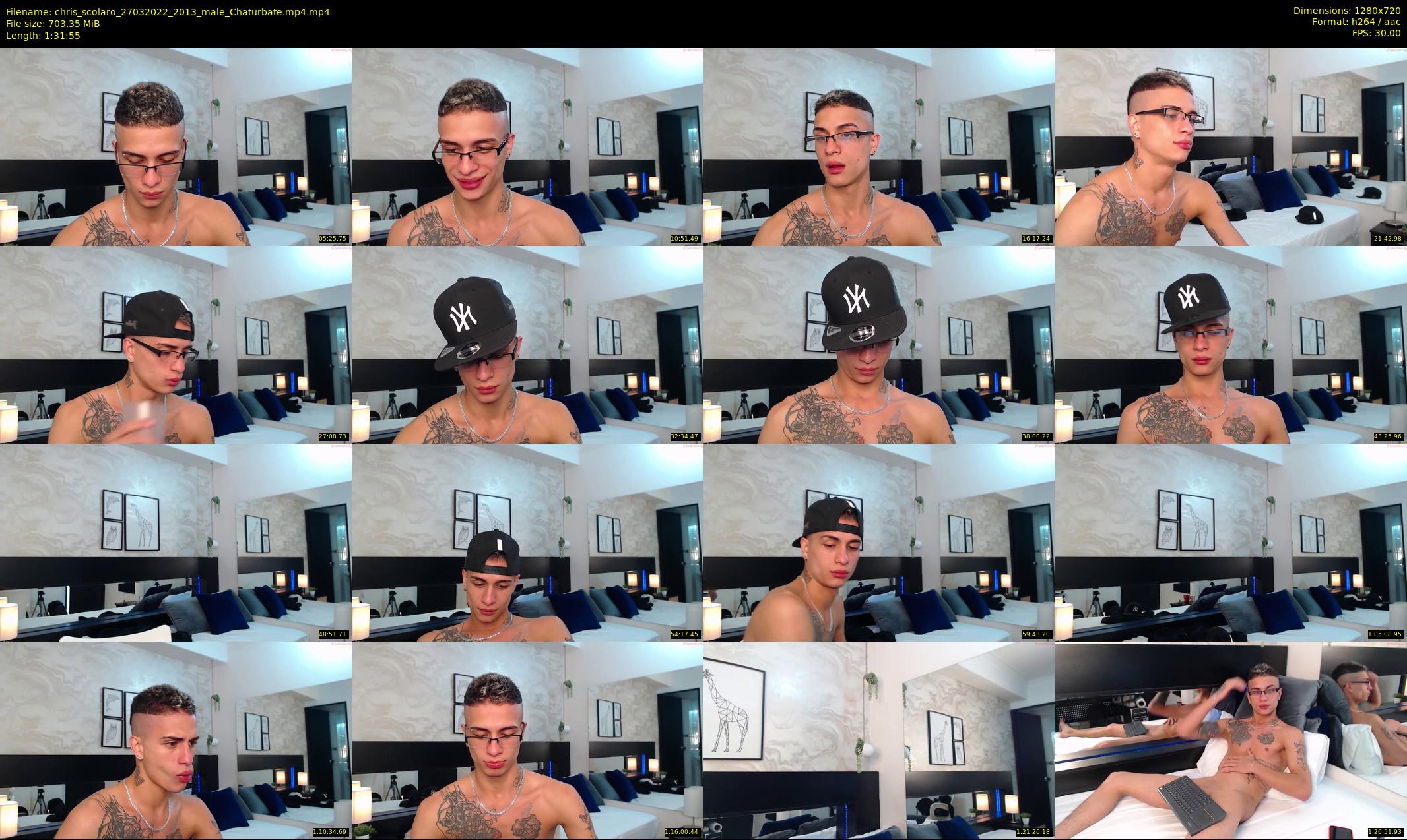 chris_scolaro — 92 minute Chaturbate male cam show recording, 720p, Mar 27, 2022