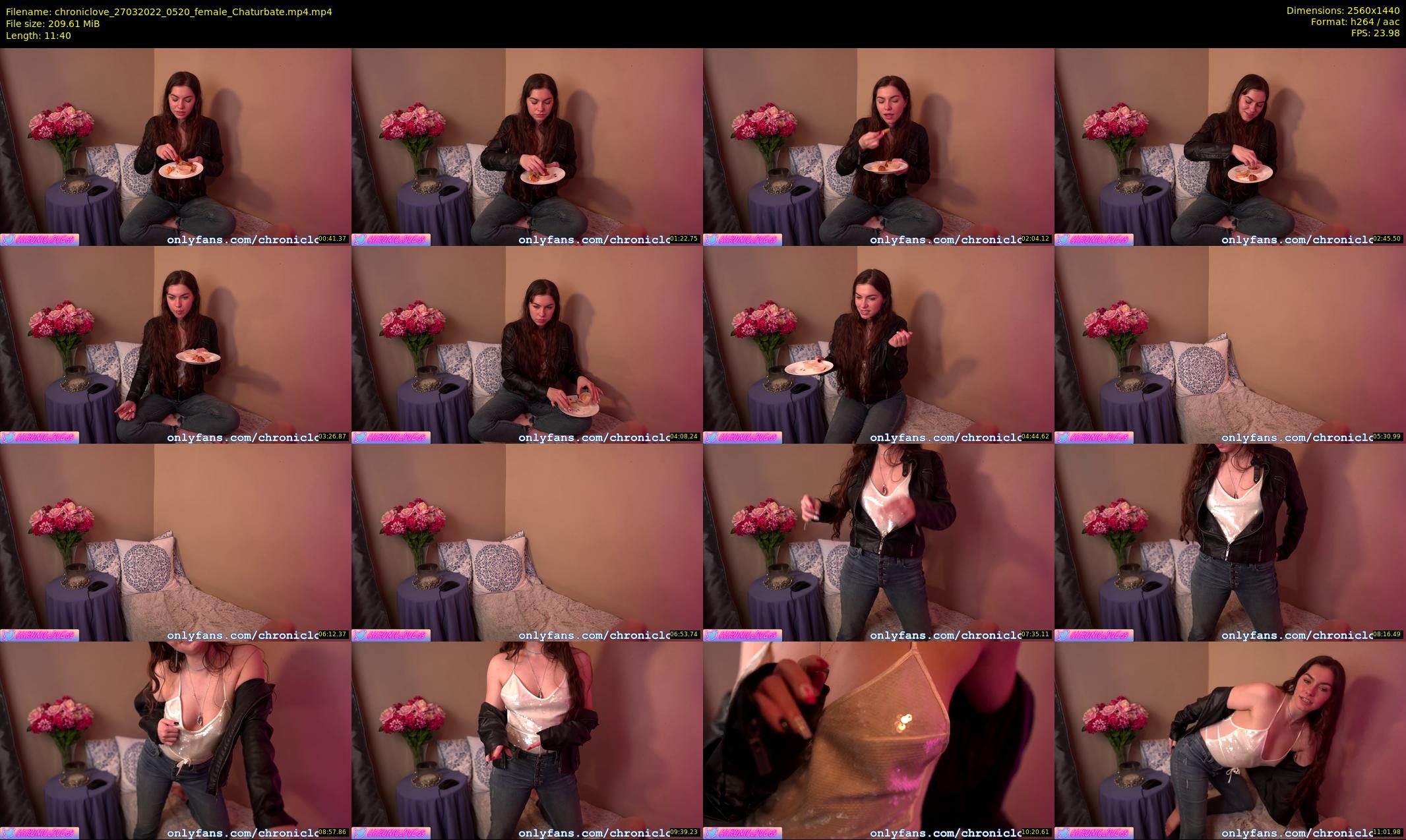 chroniclove — 12 minute Chaturbate female cam show recording, 1080p, Mar 27, 2022