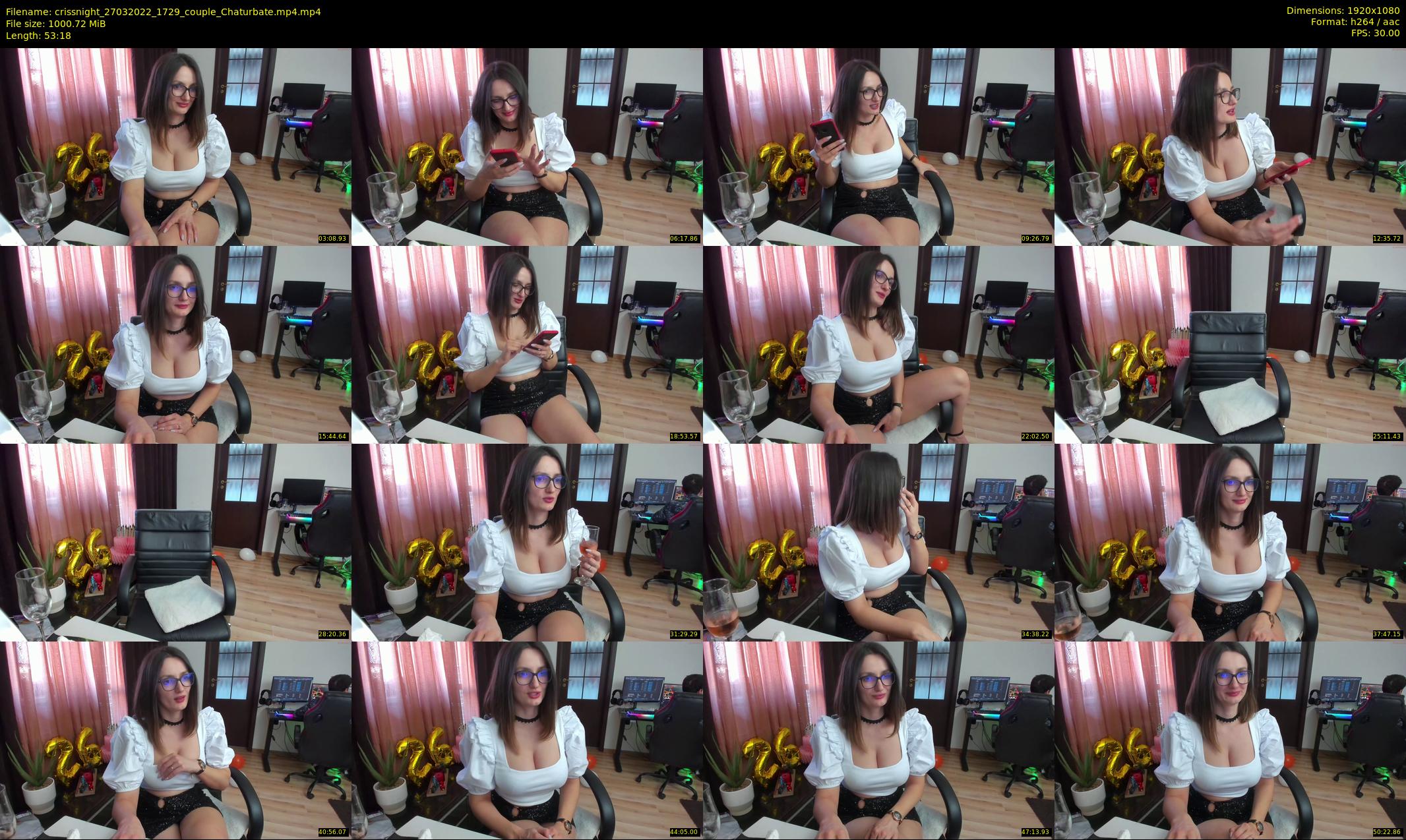 crissnight — 54 minute Chaturbate female cam show recording, 1080p, Mar 27, 2022
