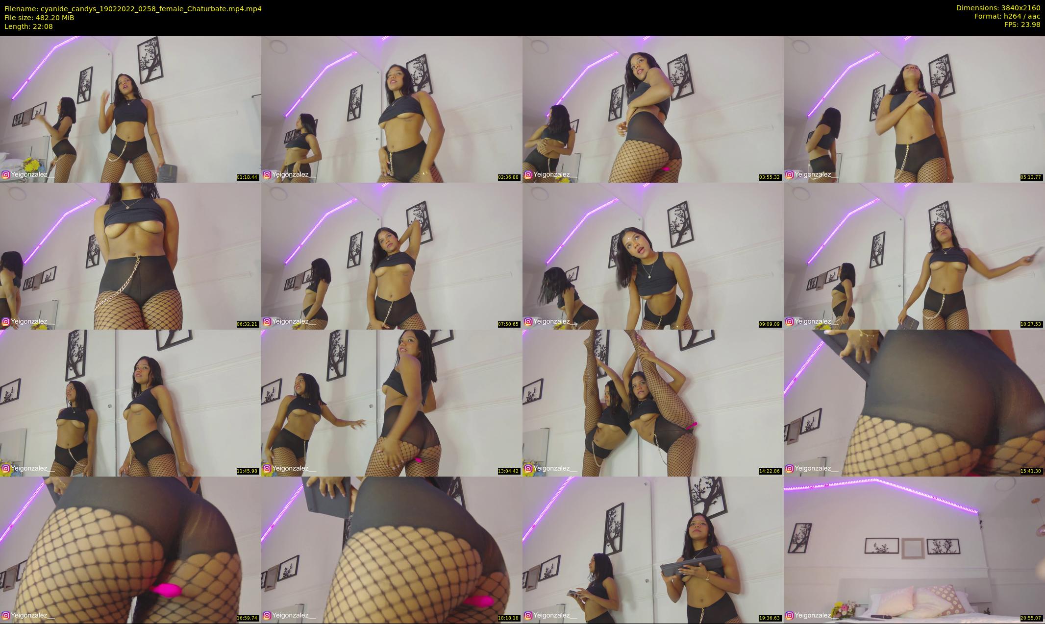 cyanide_candys — 23 minute Chaturbate female cam show recording, 4K, Feb 19, 2022