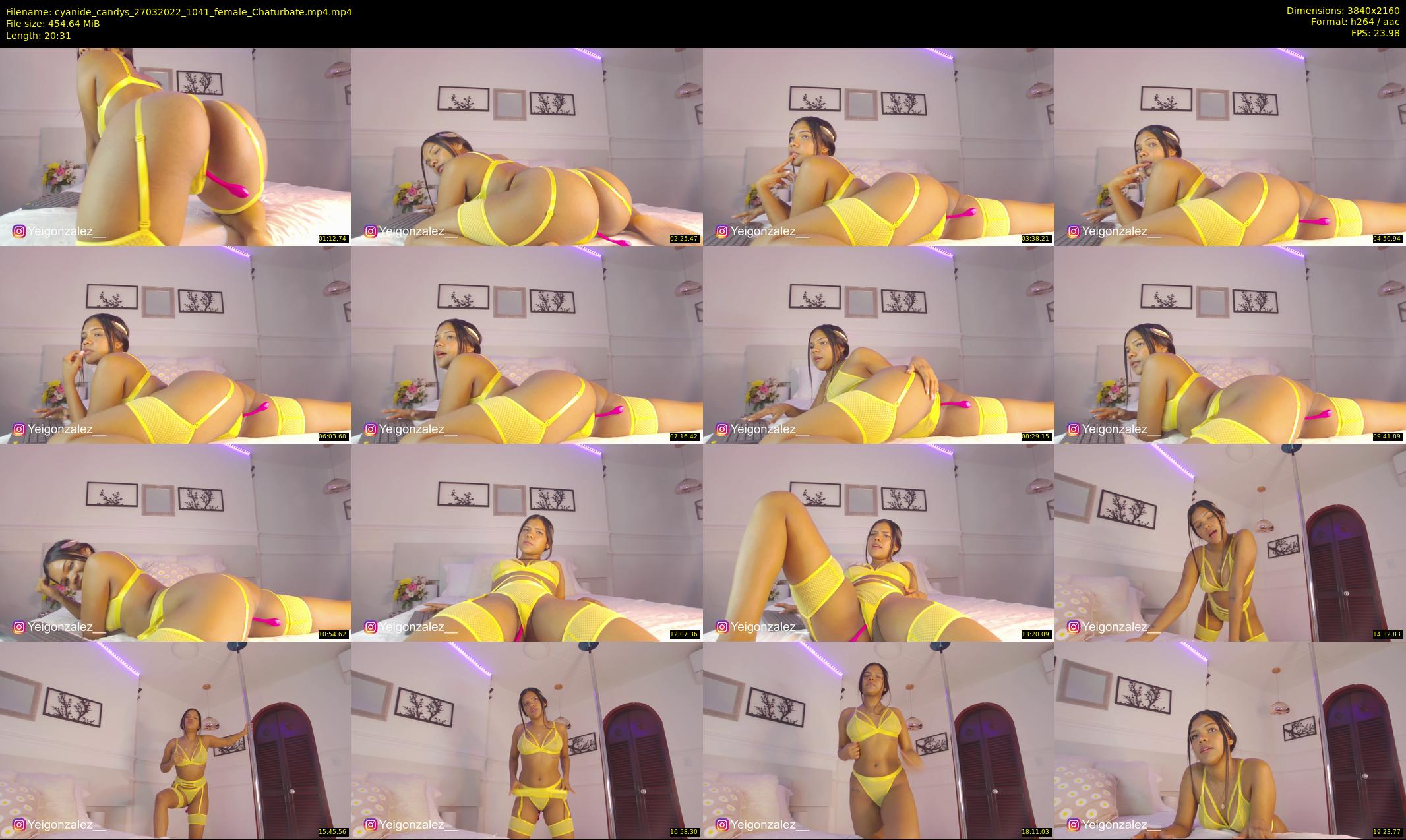 cyanide_candys — 21 minute Chaturbate female cam show recording, 4K, Mar 27, 2022