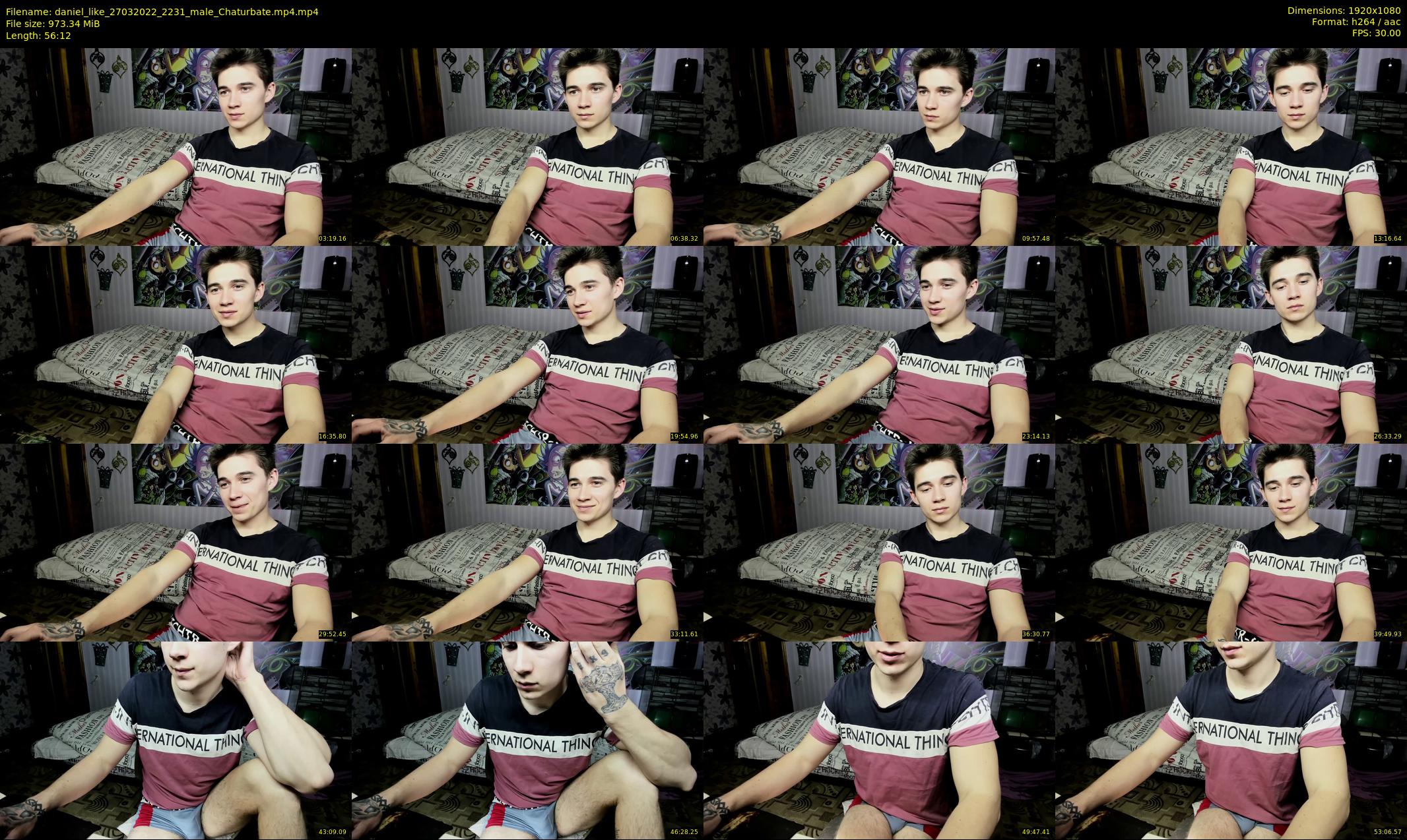 daniel_like — 57 minute Chaturbate male cam show recording, 1080p, Mar 27, 2022