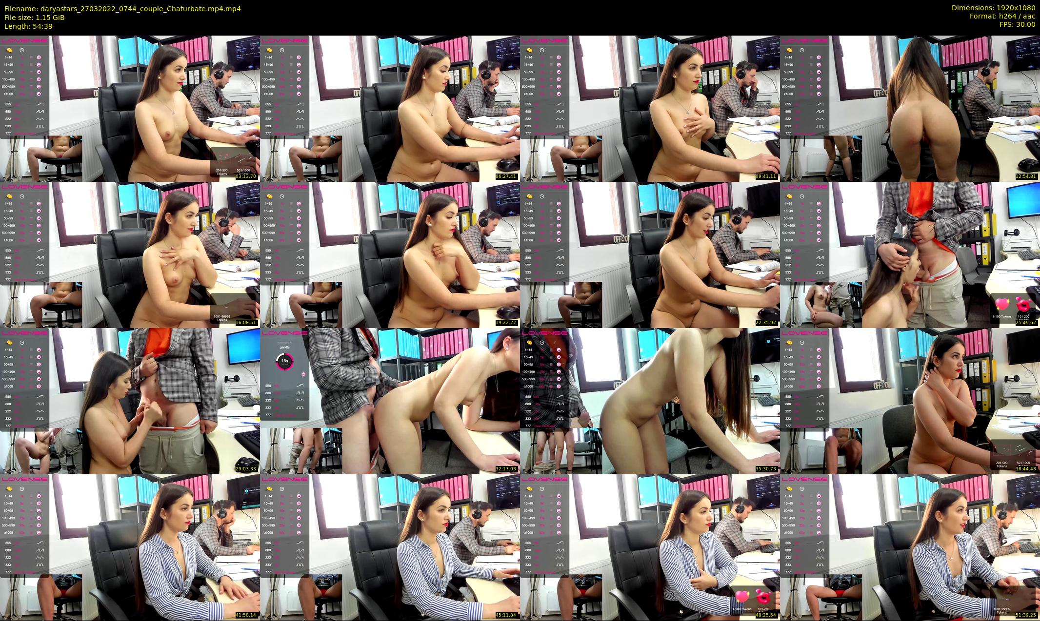 daryastars — 55 minute Chaturbate couple cam show recording, 1080p, Mar 27, 2022