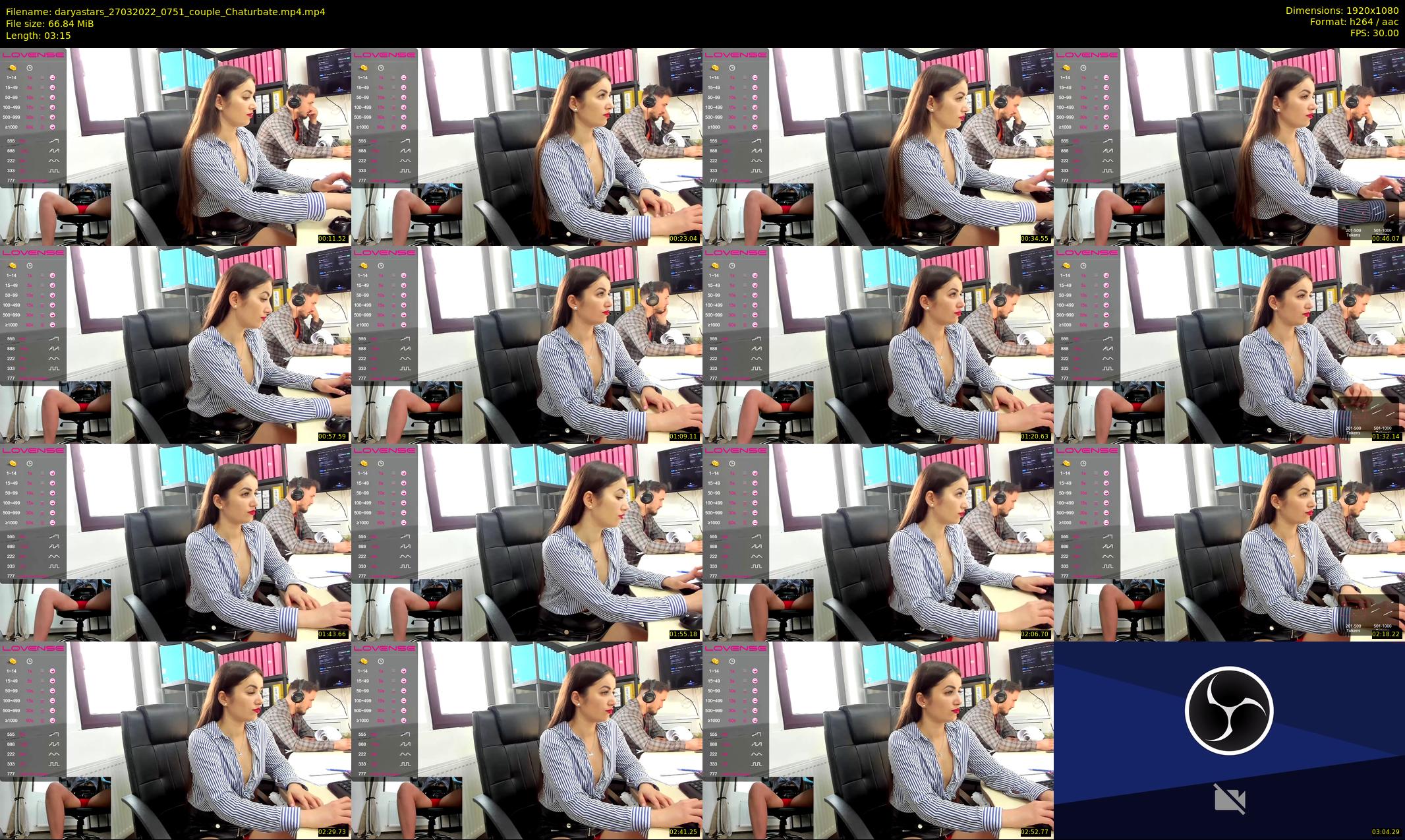 daryastars — 4 minute Chaturbate couple cam show recording, 1080p, Mar 27, 2022