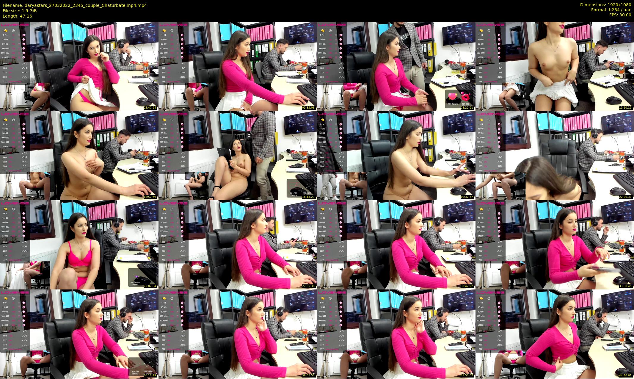 daryastars — 48 minute Chaturbate couple cam show recording, 1080p, Mar 27, 2022