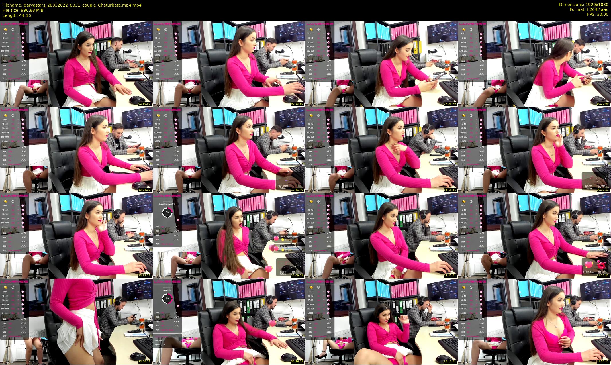 daryastars — 45 minute Chaturbate couple cam show recording, 1080p, Mar 28, 2022