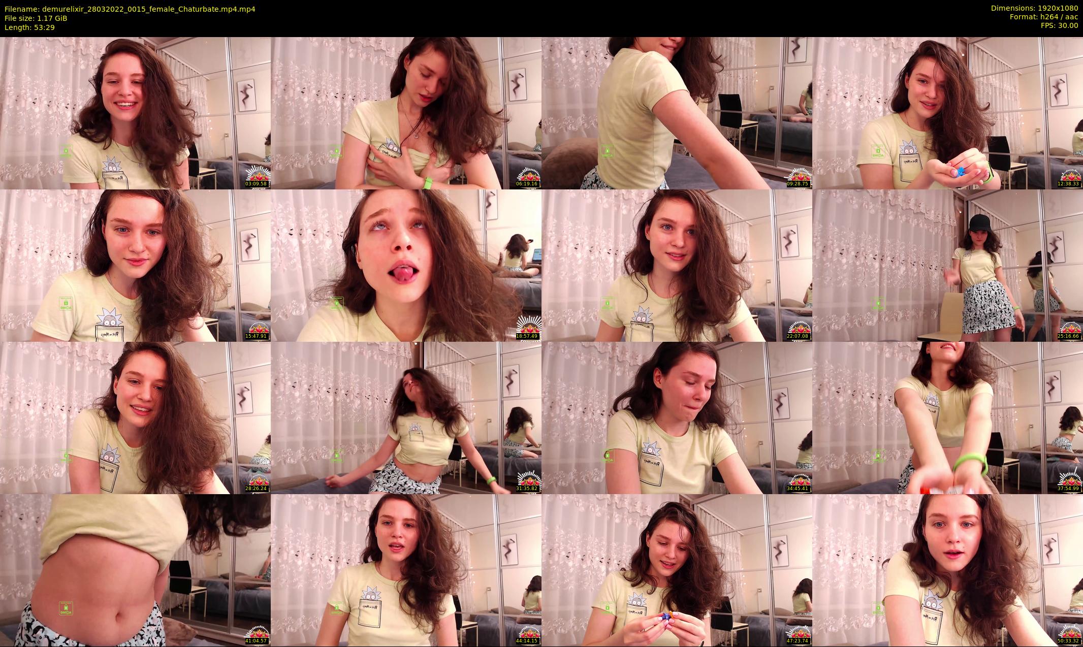 demurelixir — 54 minute Chaturbate female cam show recording, 1080p, Mar 28, 2022