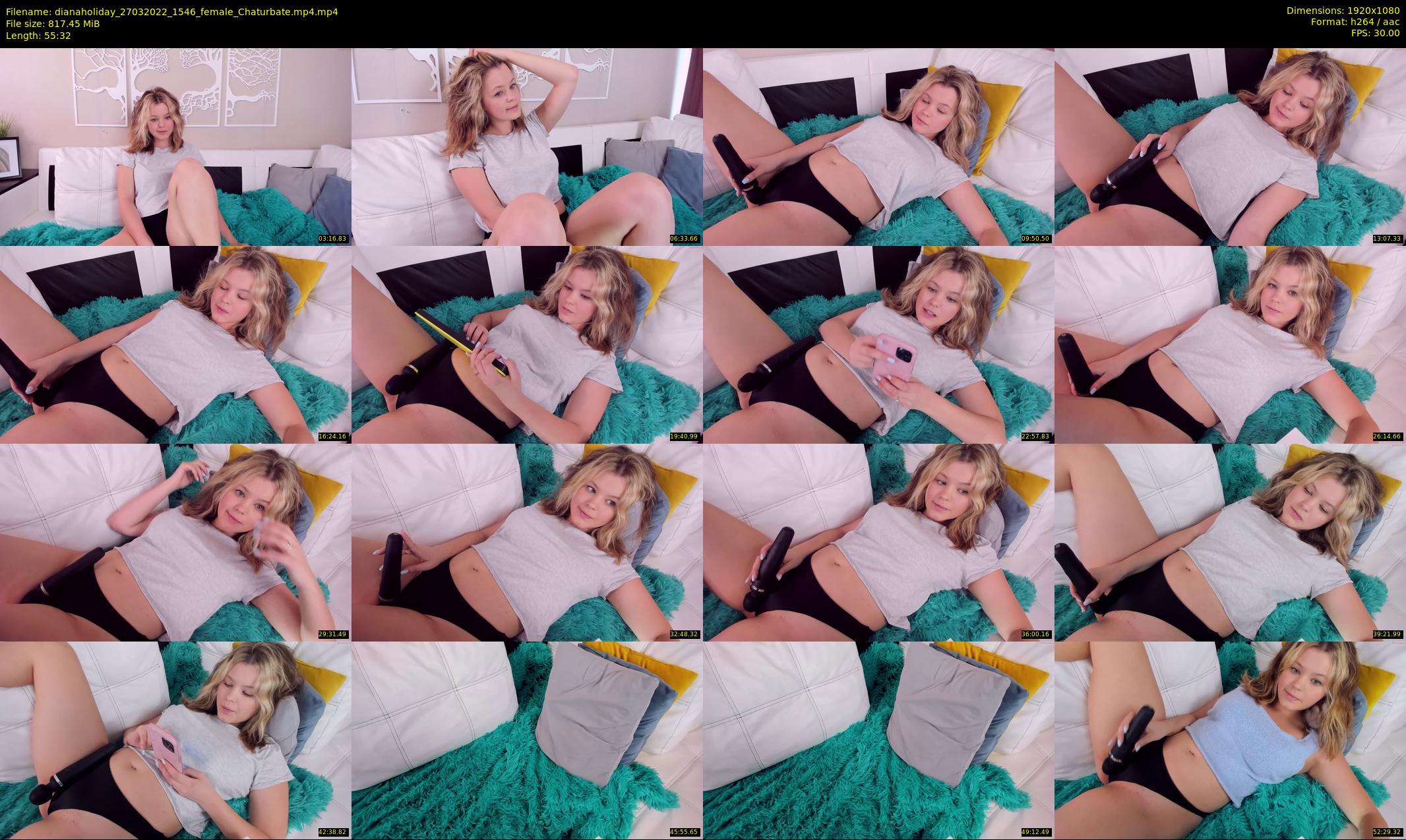 dianaholiday — 56 minute Chaturbate female cam show recording, 1080p, Mar 27, 2022