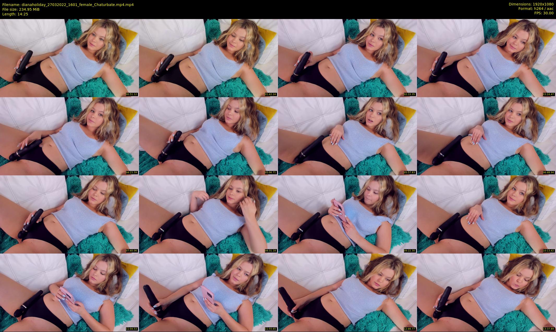 dianaholiday — 15 minute Chaturbate female cam show recording, 1080p, Mar 27, 2022