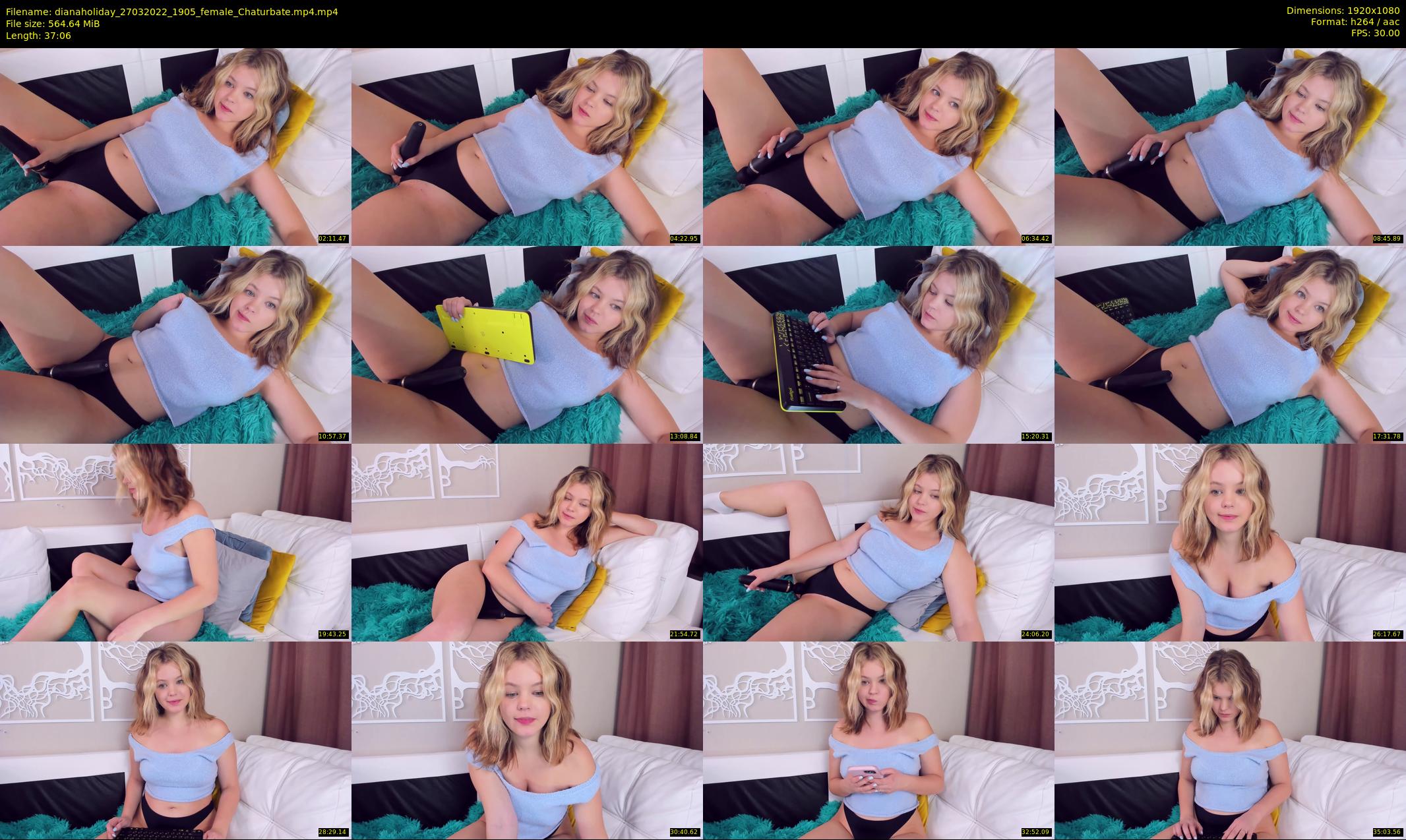 dianaholiday — 38 minute Chaturbate female cam show recording, 1080p, Mar 27, 2022