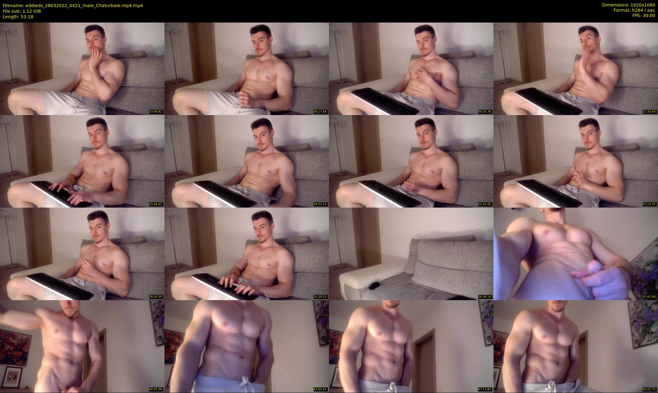 eddieds — 54 minute Chaturbate male cam show recording, 1080p, Mar 28, 2022