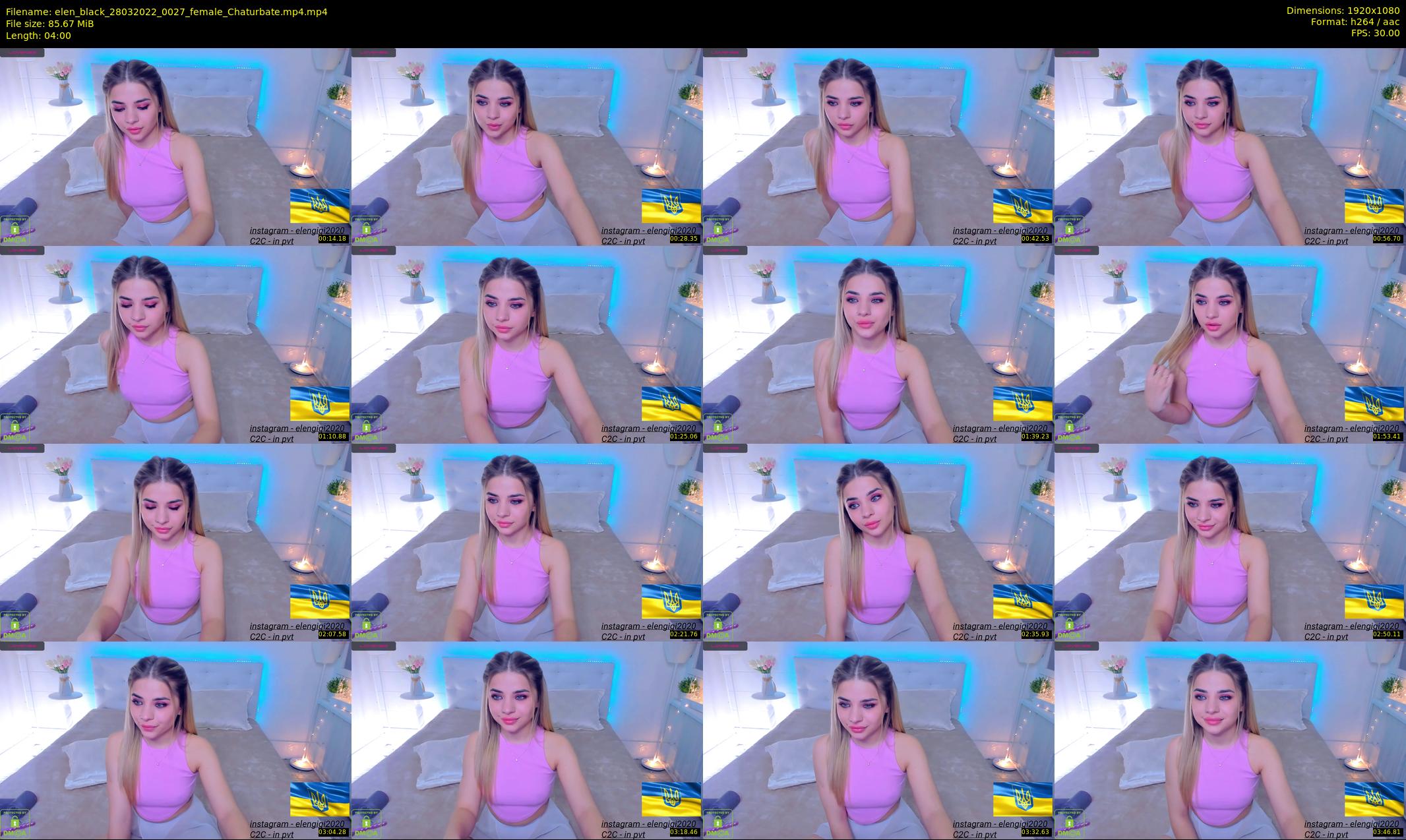 elen_black — 4 minute Chaturbate female cam show recording, 1080p, Mar 28, 2022
