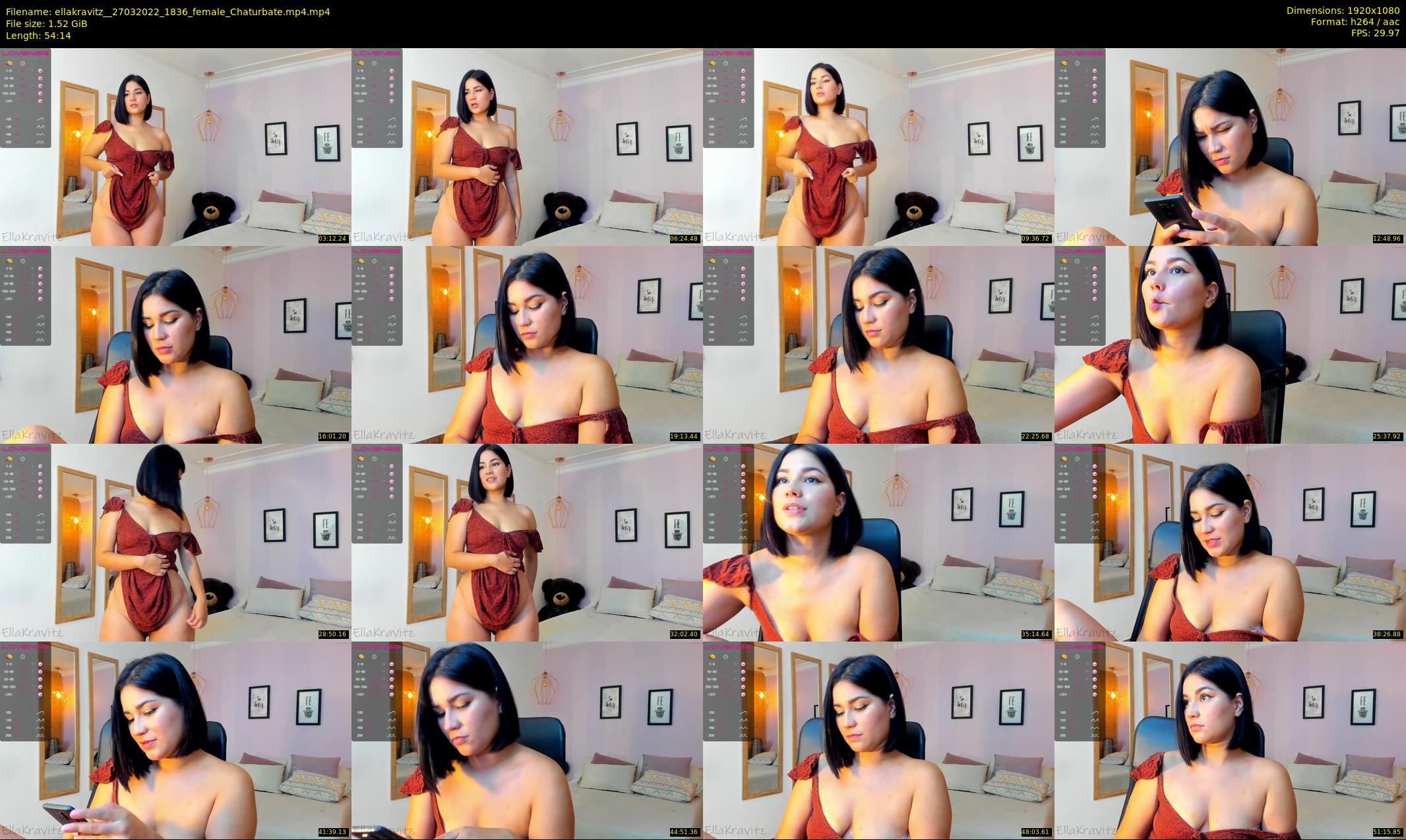 ellakravitz_ — 55 minute Chaturbate female cam show recording, 1080p, Mar 27, 2022