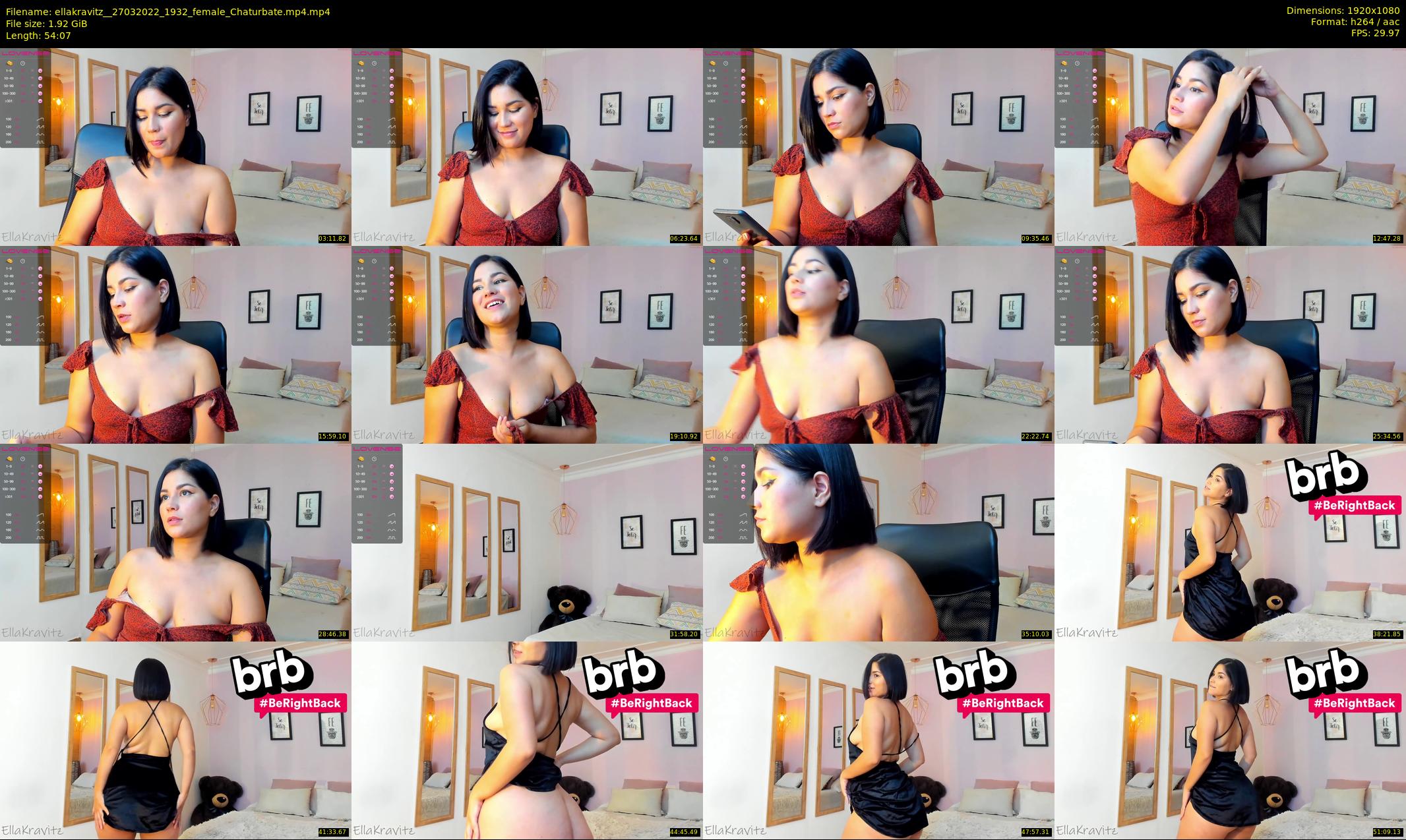 ellakravitz_ — 55 minute Chaturbate female cam show recording, 1080p, Mar 27, 2022
