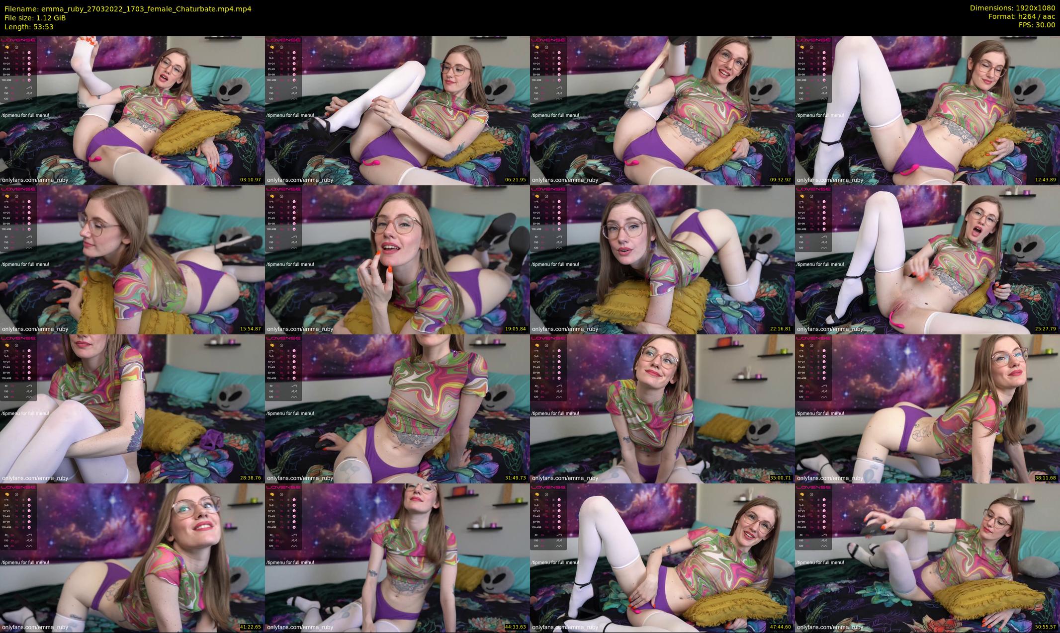emma_ruby — 54 minute Chaturbate female cam show recording, 1080p, Mar 27, 2022