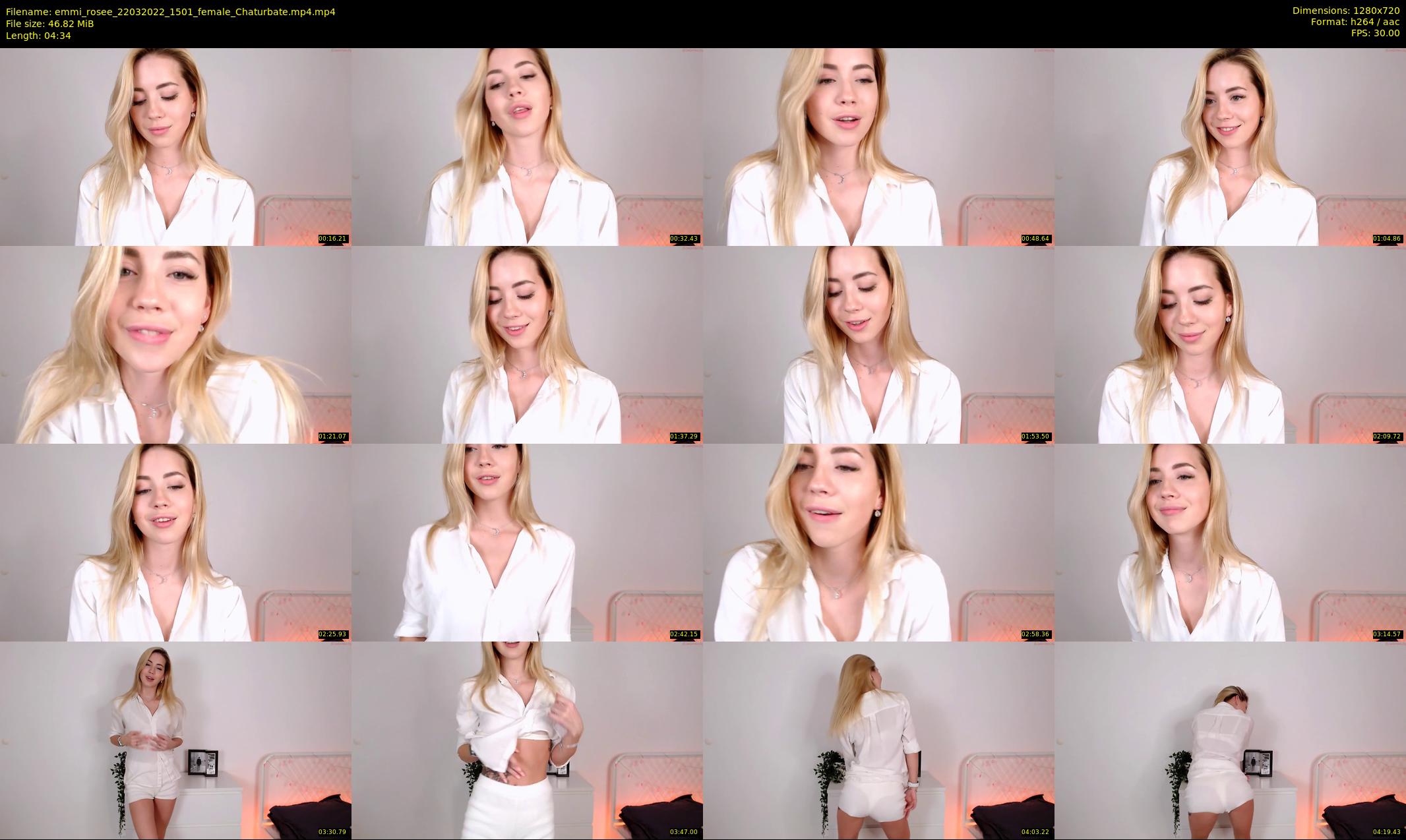 emmi_rosee — 5 minute Chaturbate female cam show recording, 720p, Mar 22, 2022