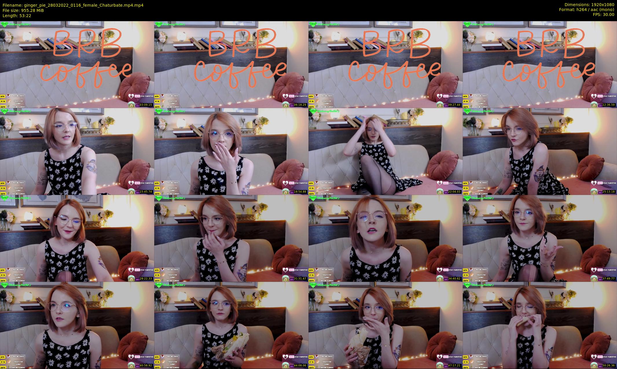 ginger_pie — 54 minute Chaturbate female cam show recording, 1080p, Mar 28, 2022