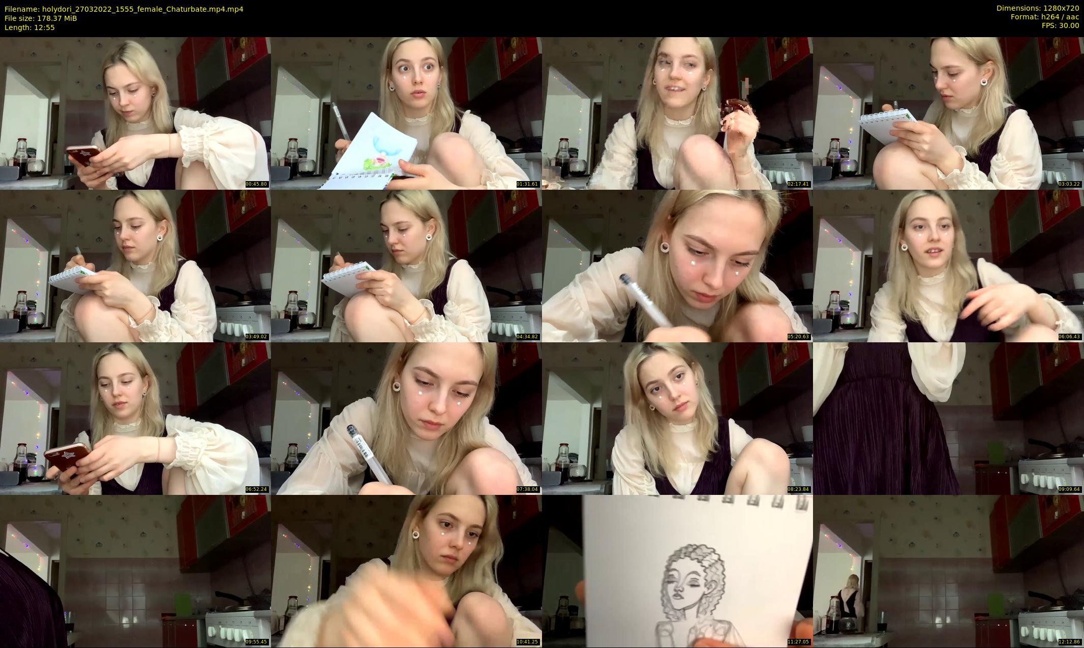 holydori — 13 minute Chaturbate female cam show recording, 720p, Mar 27, 2022